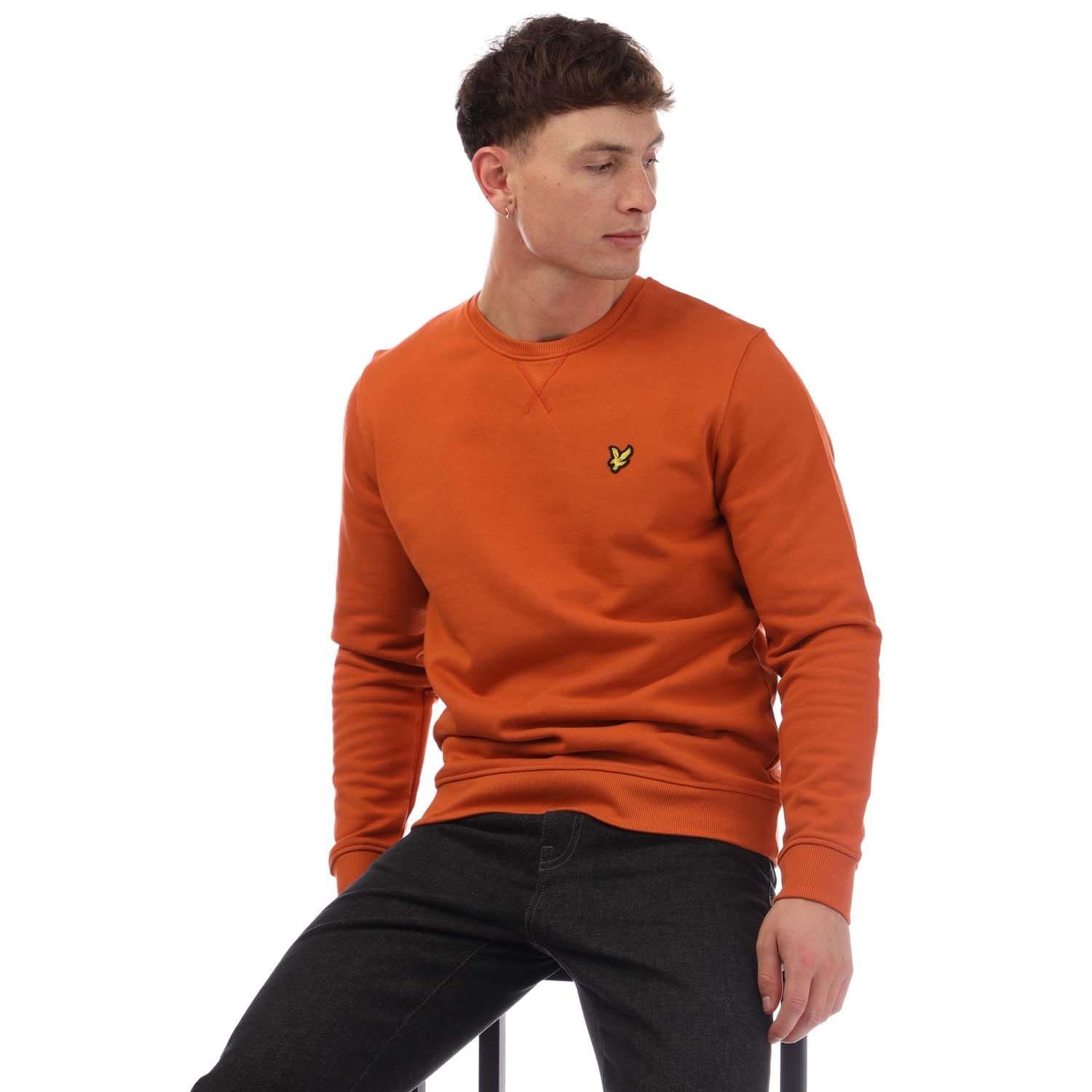 Orange - Lyle and Scott - Crewneck Sweatshirt - 4