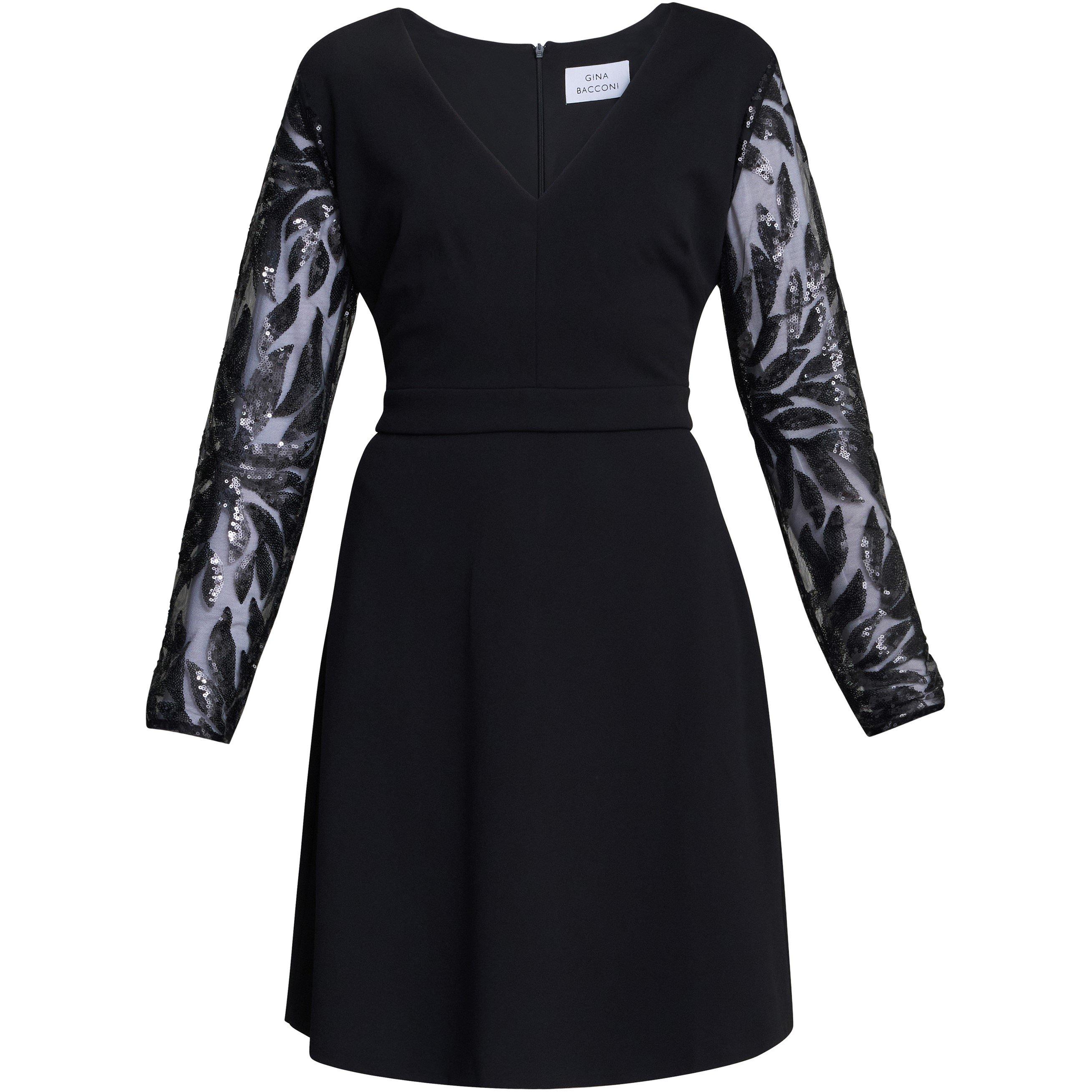 Black - Gina Bacconi - Angie Black Cocktail Dress - 1