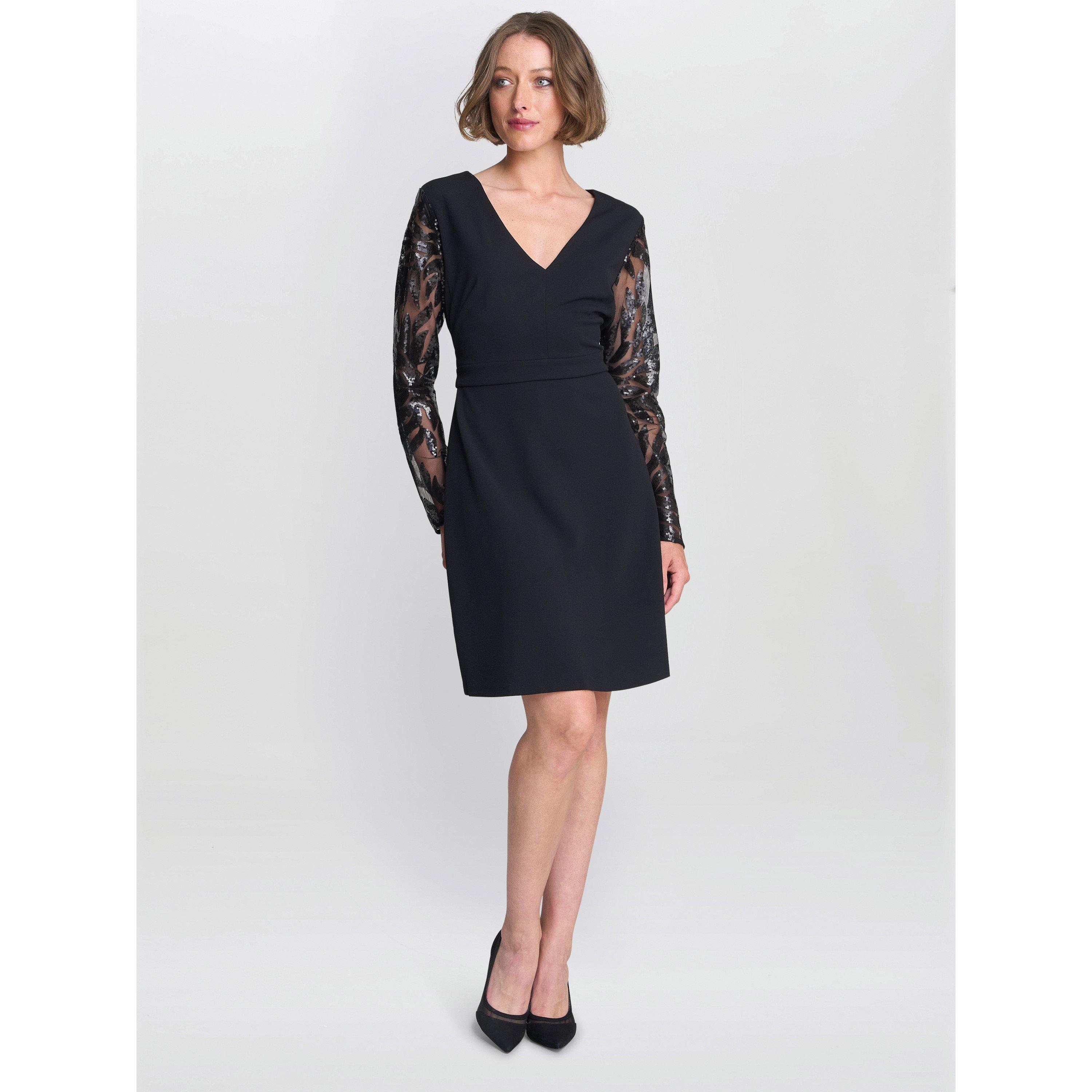Black - Gina Bacconi - Angie Black Cocktail Dress - 4