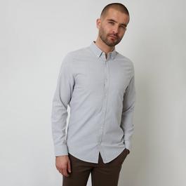 Threadbare Oxford Cotton Slim Fit Long Sleeve Shirt
