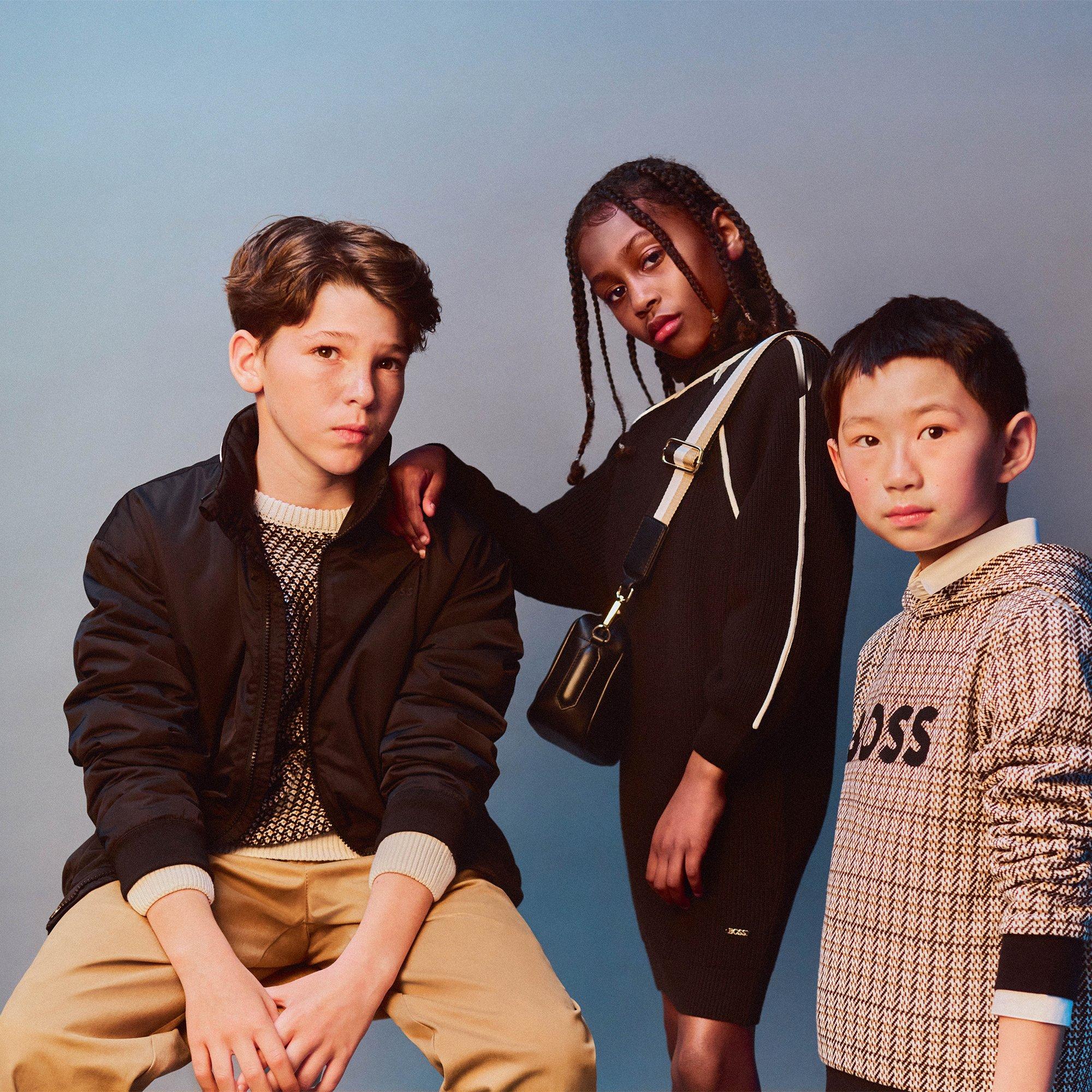 Negro - Boss - Kids' BOSS Lightweight Bomber Jacket - 5