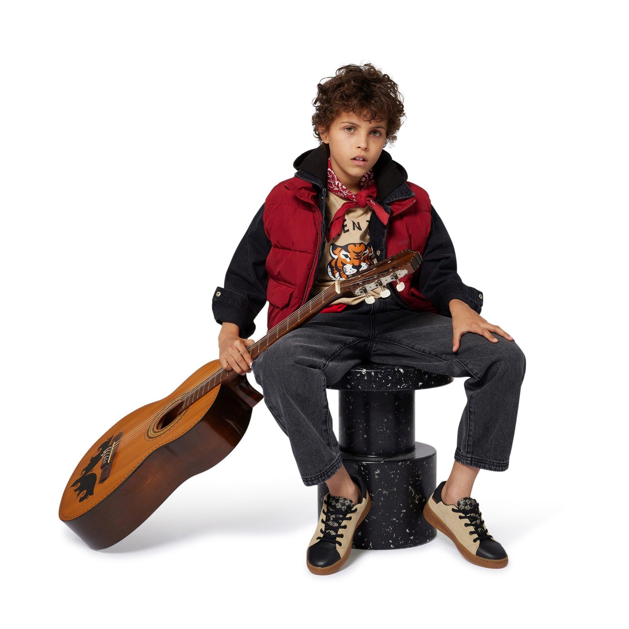 Red - Boss - Boss Padded Gilet Jn54 - 4