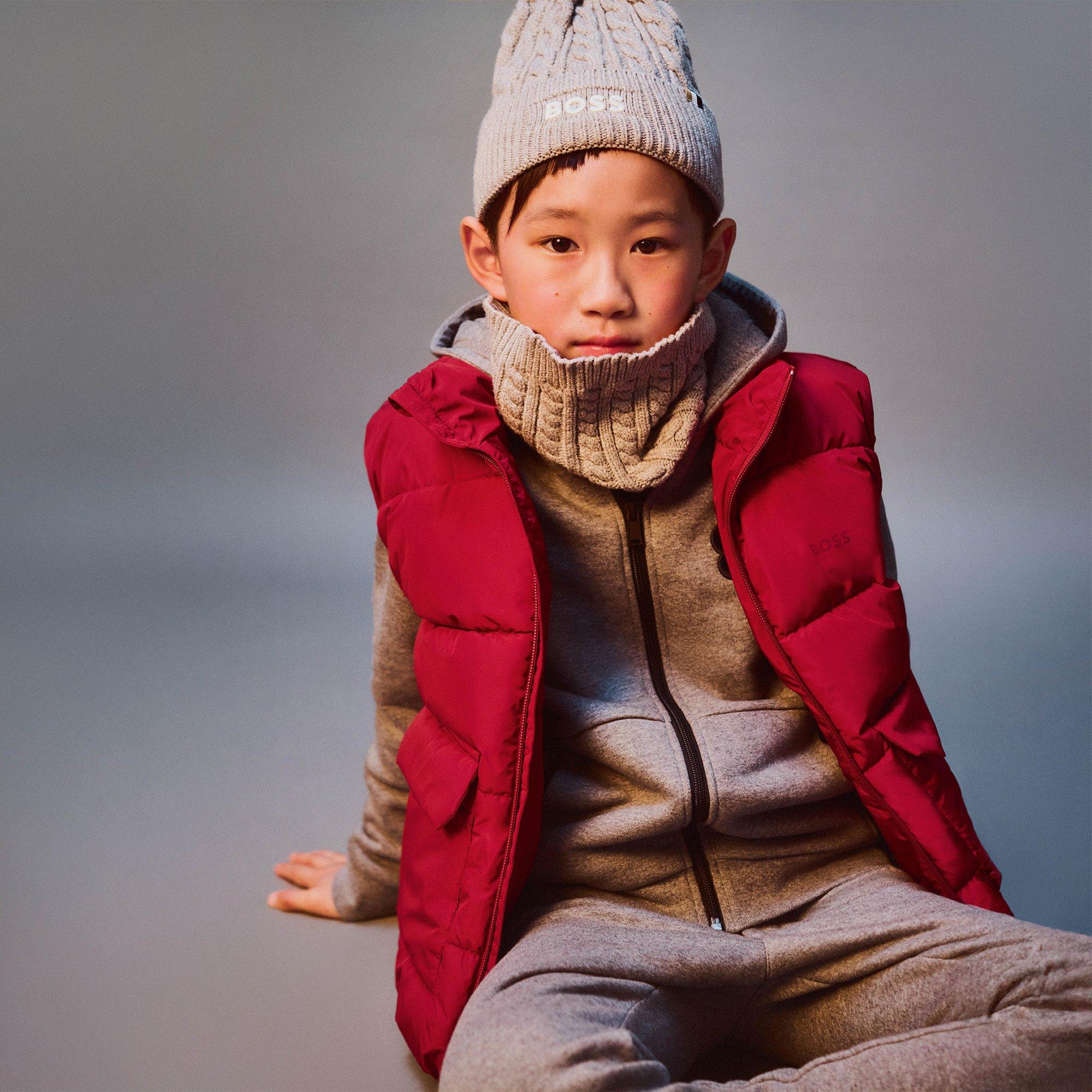 Red - Boss - Boss Padded Gilet Jn54 - 5