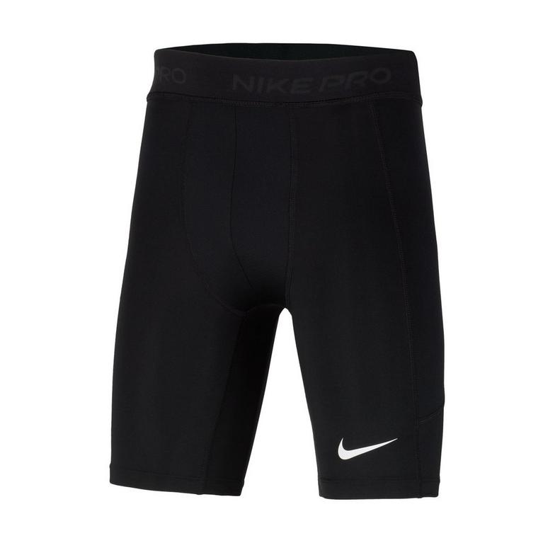 Noir/Blanc - Nike - Pro Big Kids' (Boys') Shorts - 1