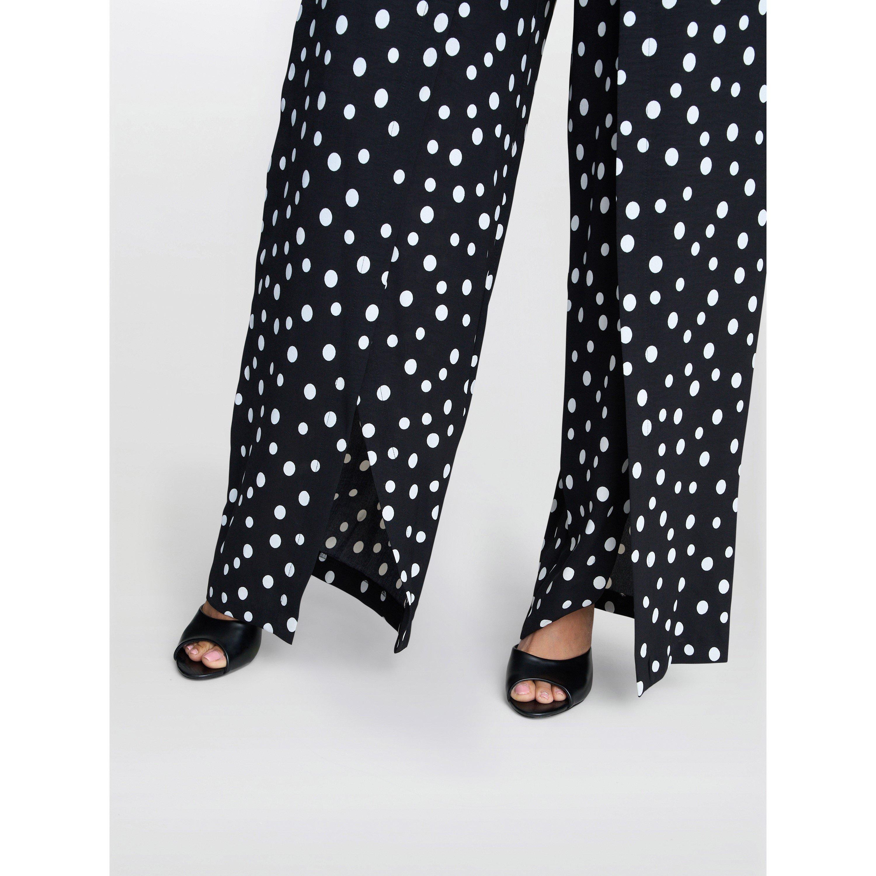 Black / White - Gina Bacconi - Women's Jolie Spot Jumpsuit - 5