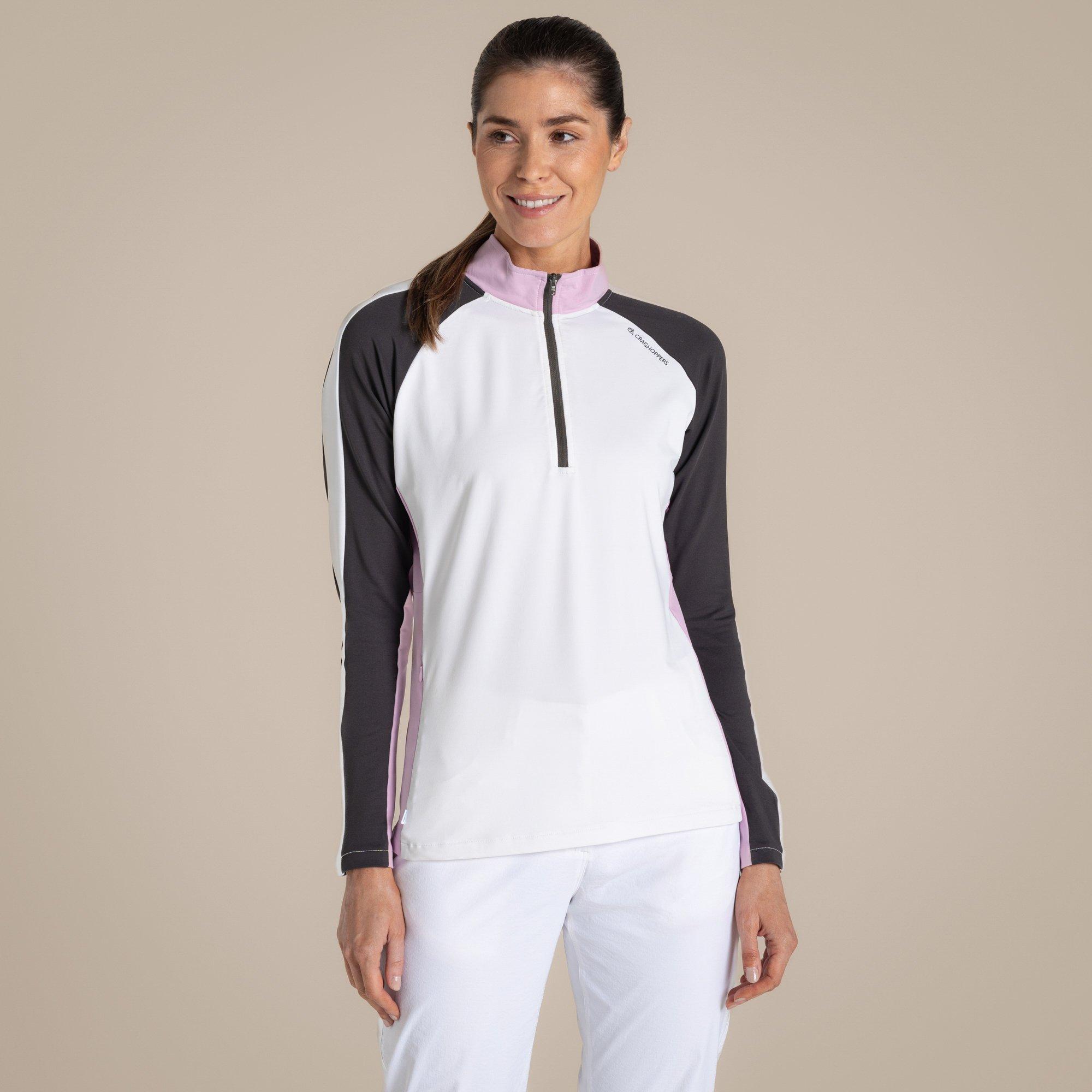 White/Dkirn - Craghoppers - NosiLife Ivybridge Quick-Drying Half Zip - 4