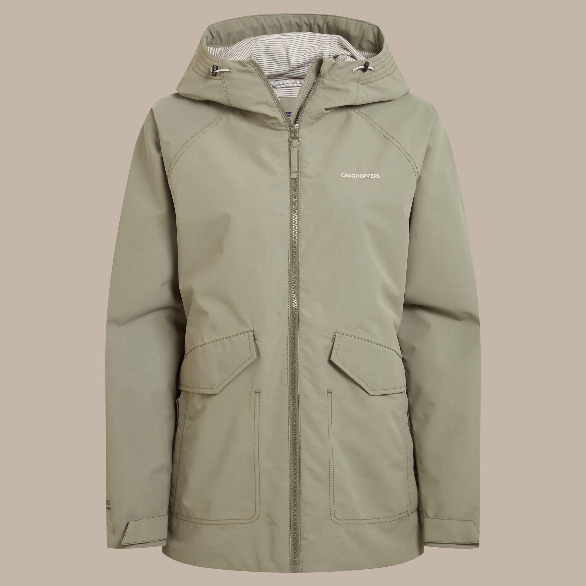 Craghoppers Women's Aziza Hooded Waterproof Jacket - Vert - 14