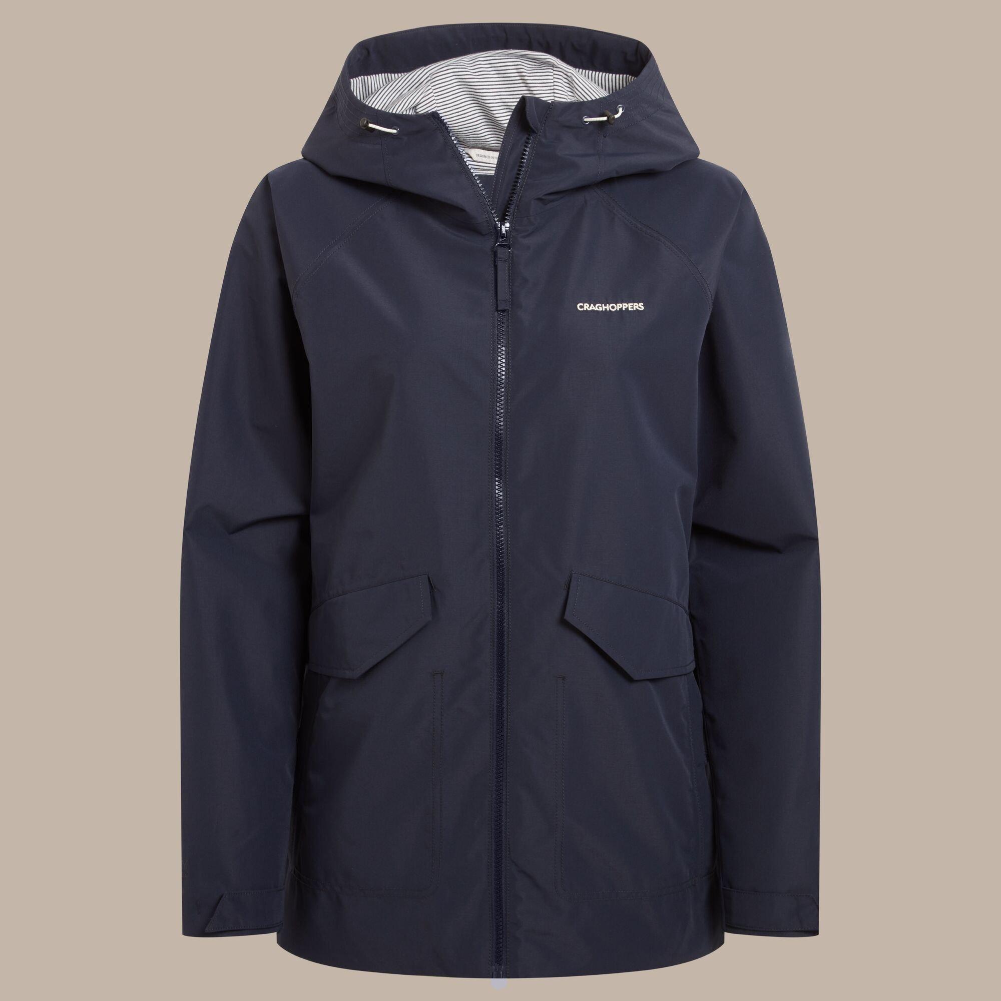 Craghoppers Women's Aziza Hooded Waterproof Jacket - Darksapphire - 14