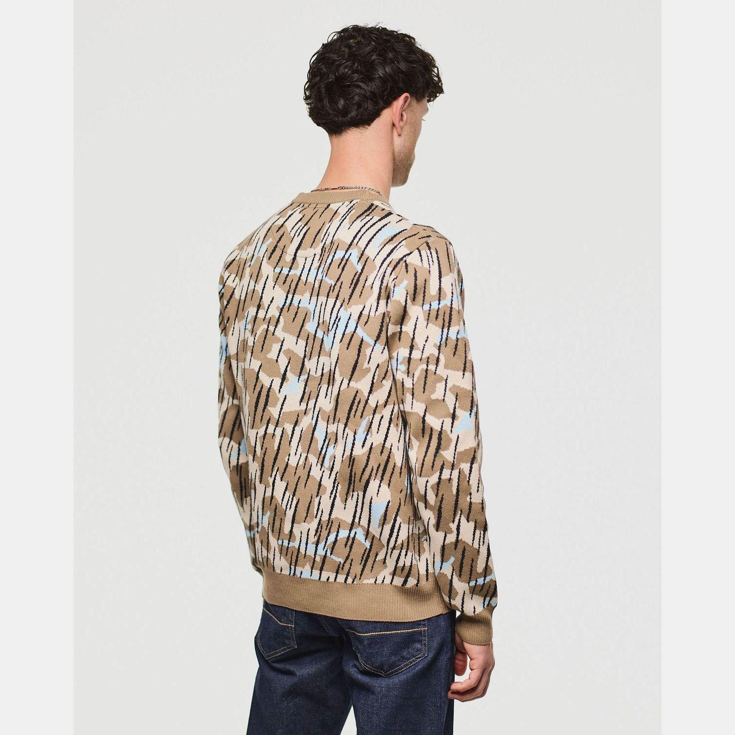 Sand - Weekend Offender - Difranco Camo Knit Sweat - 3