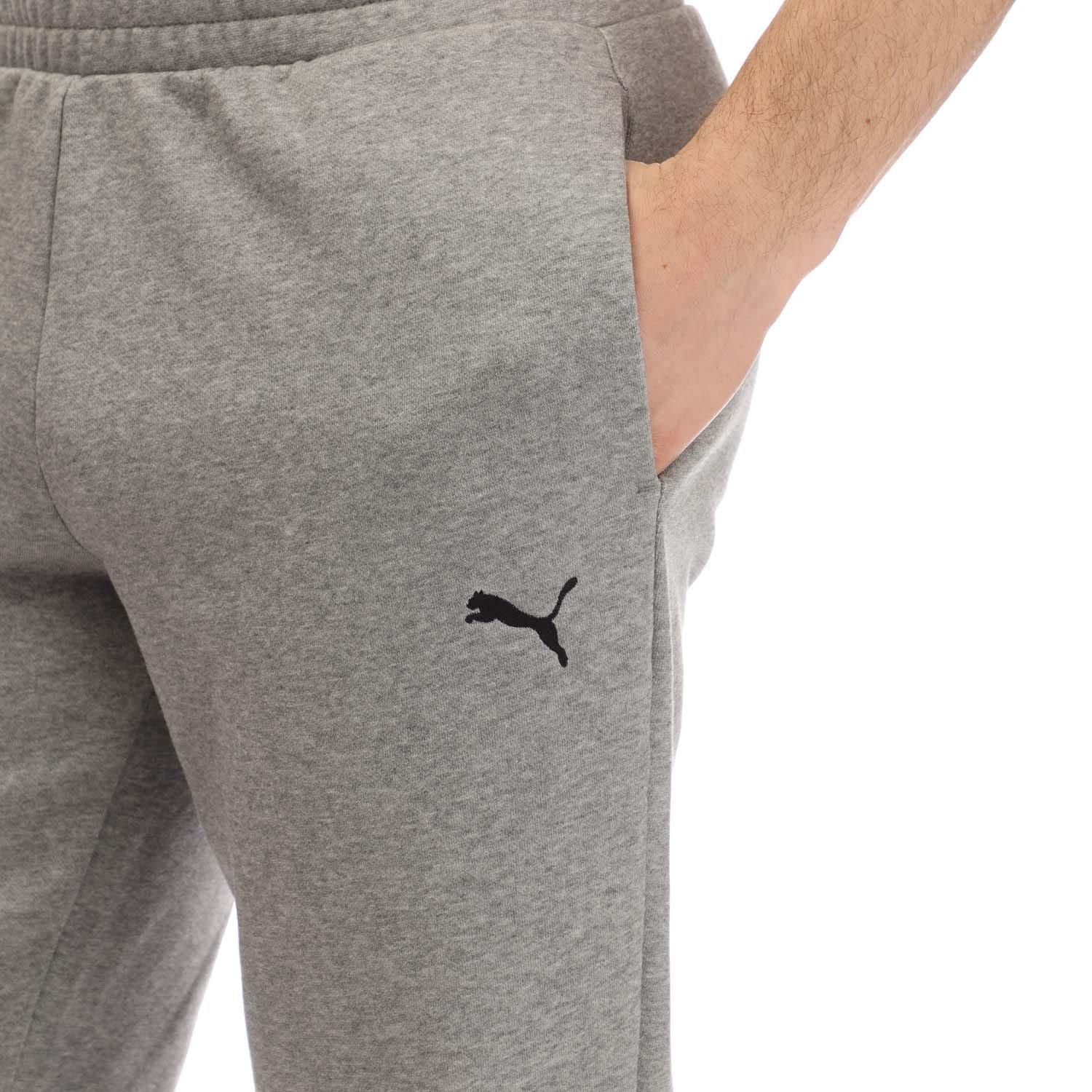 Grey - Puma - Small Logo Cuffed Joggers - 2