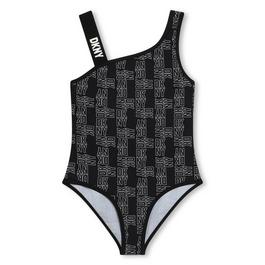 DKNY Logo Swimsuit Juniors