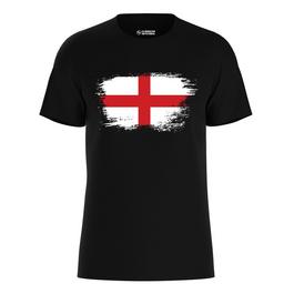 Classicos de Futebol Womens Football Cup Grunge England Flag T Shirt