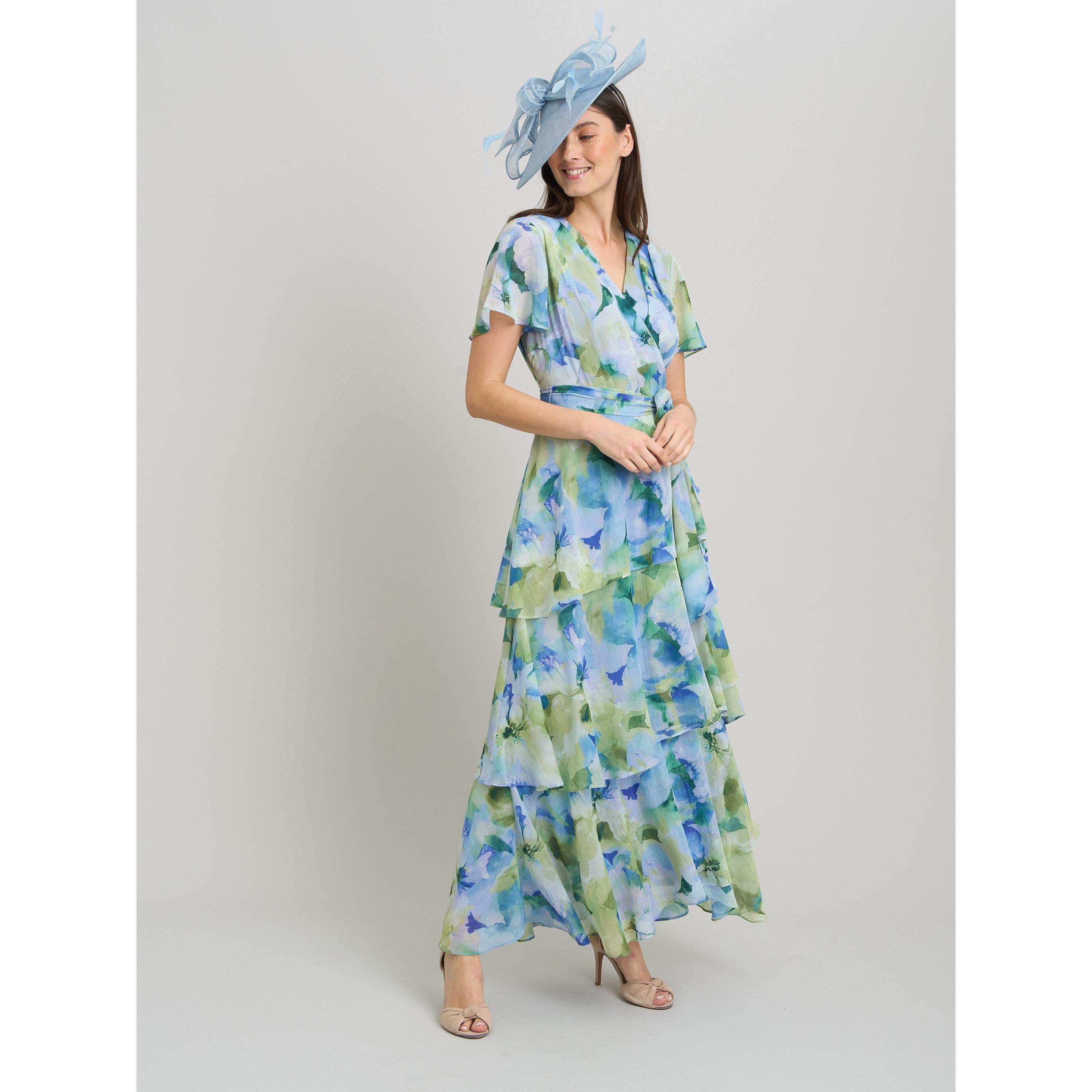 Gina Bacconi Women's Rihanna Tiered Maxi Dress -  - 18