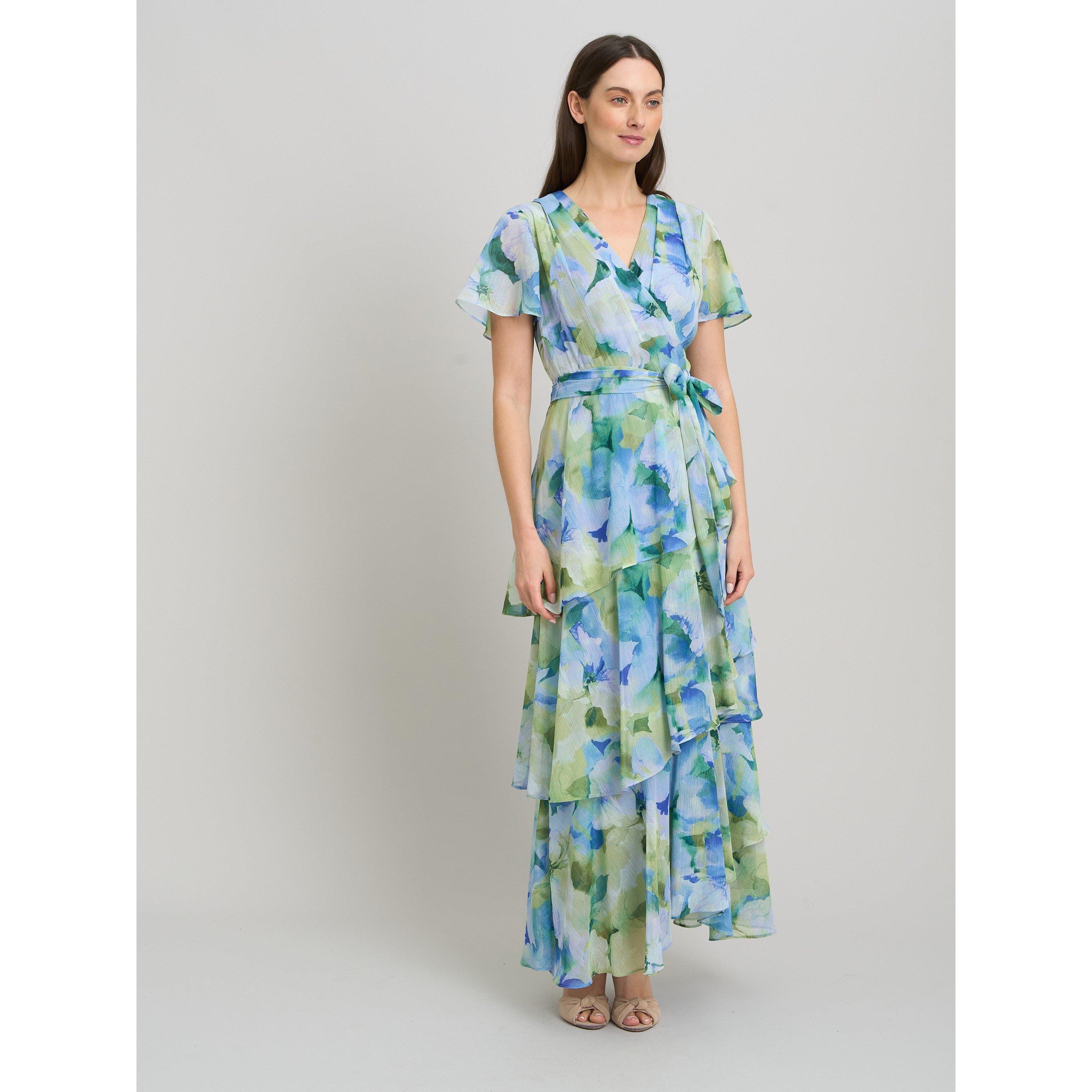 Multi - Gina Bacconi - Rihanna Tiered Maxi Dress - 3