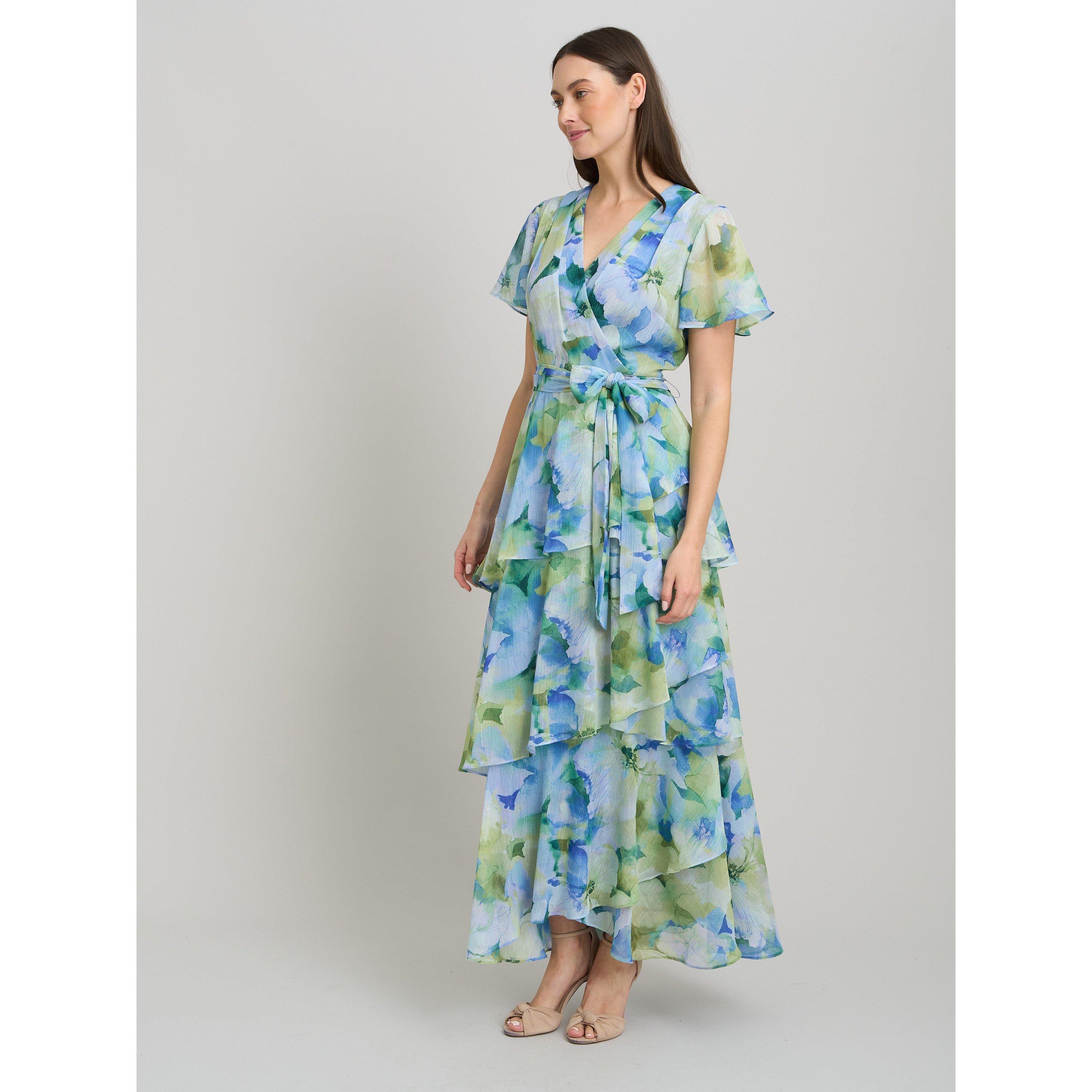 Multi - Gina Bacconi - Rihanna Tiered Maxi Dress - 5
