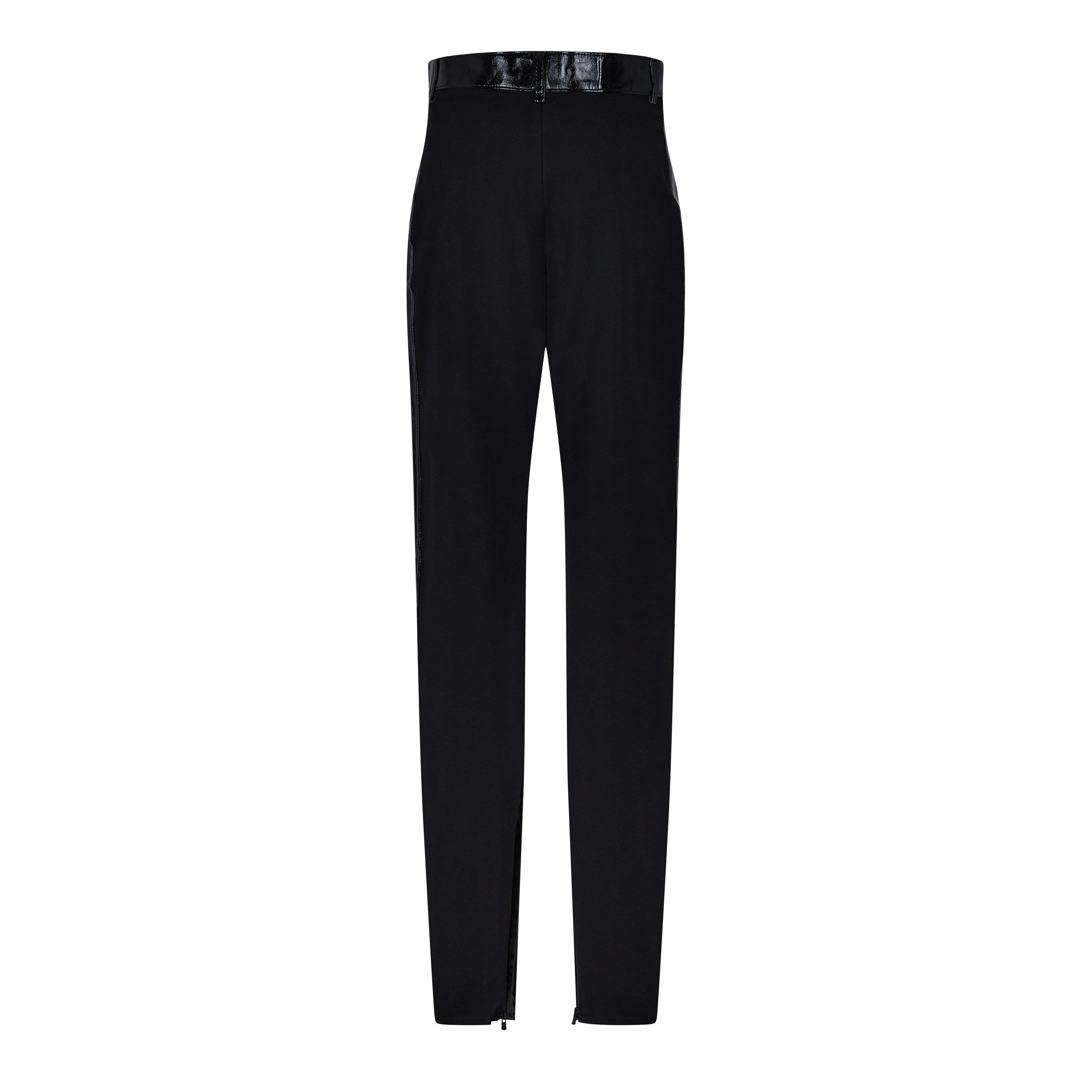 Black - David Koma - Women's Leather Trousers - 2