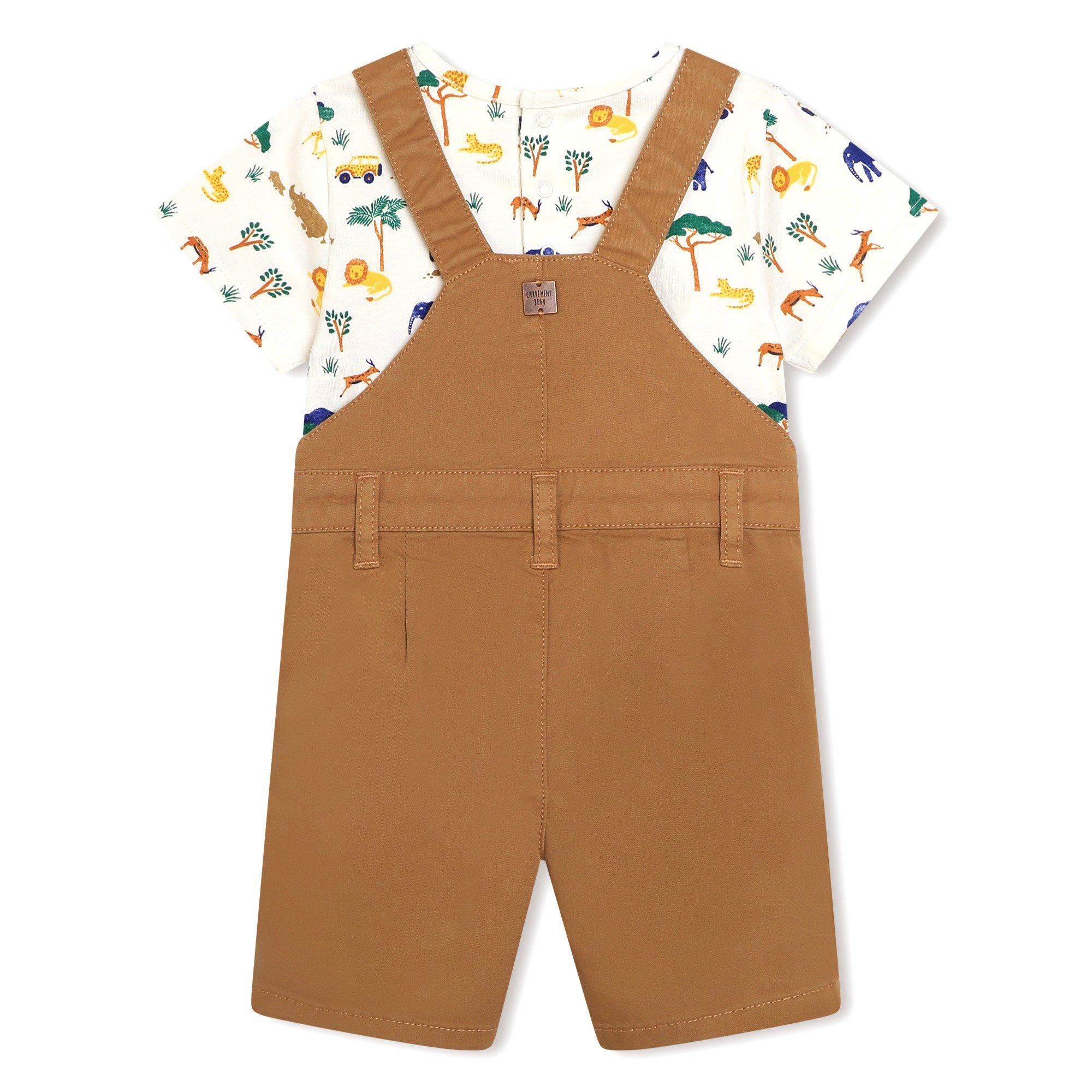 Offwht/Stne N52 - Carrement Beau - Kids' Dungarees - 2