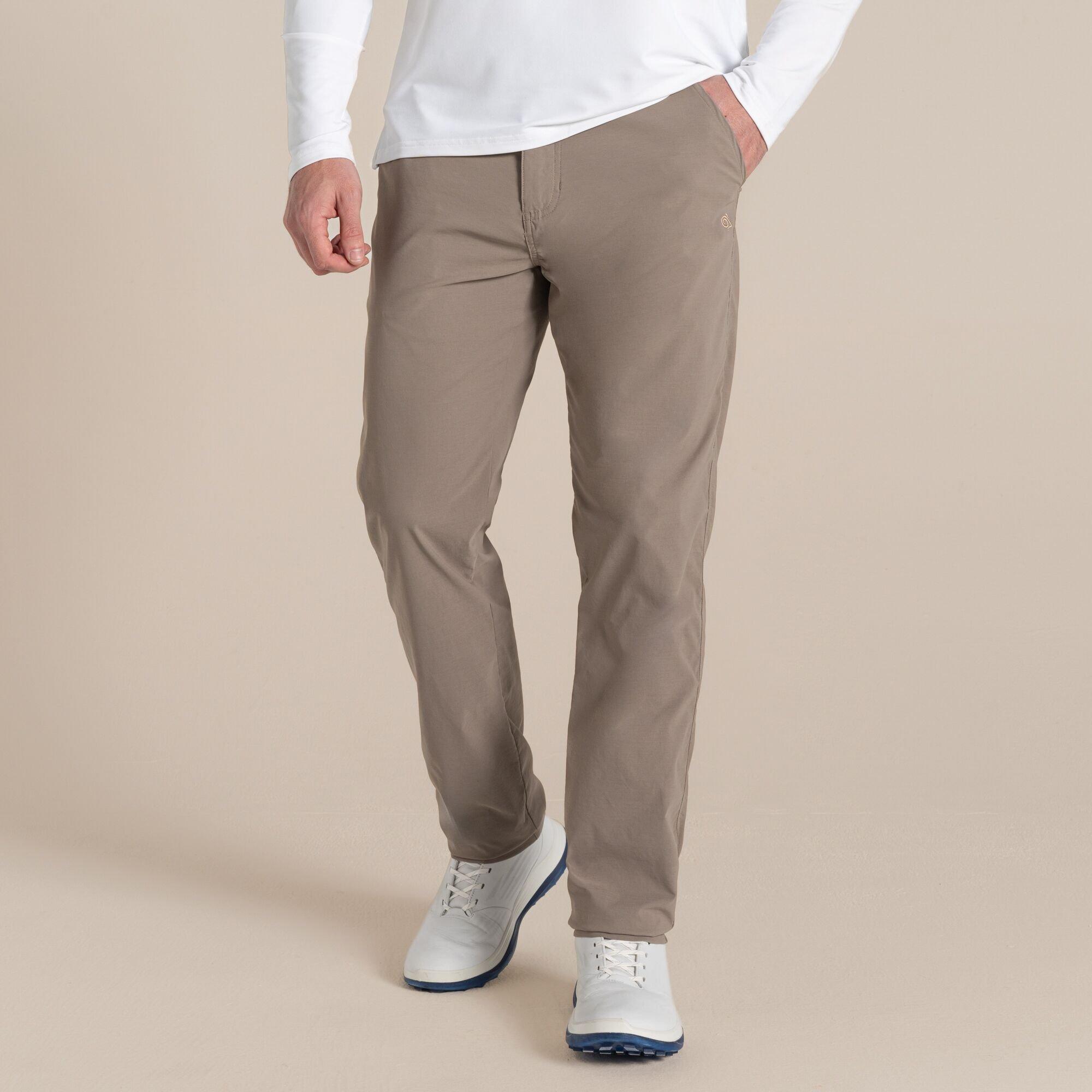 Craghoppers Men's Nosilife Santos Ii Golf Trousers - Pebble - 40R