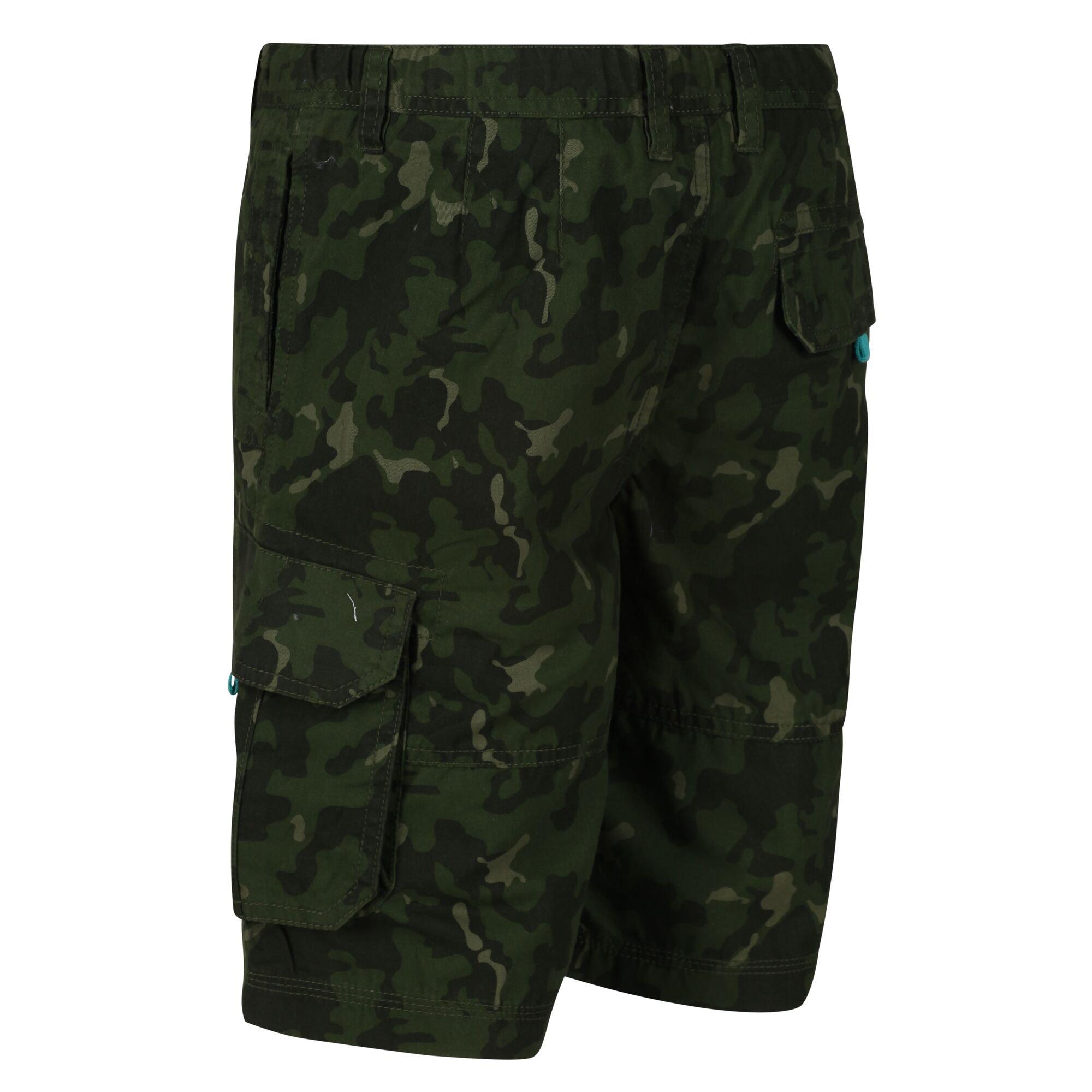 Renngrüne Kamera - Regatta - Unisex Kids' Shorewalk Multi-Pocket Walking Shorts - 4