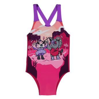 Speedo Learn To Swim Printed Crossback Swimsuit Infants