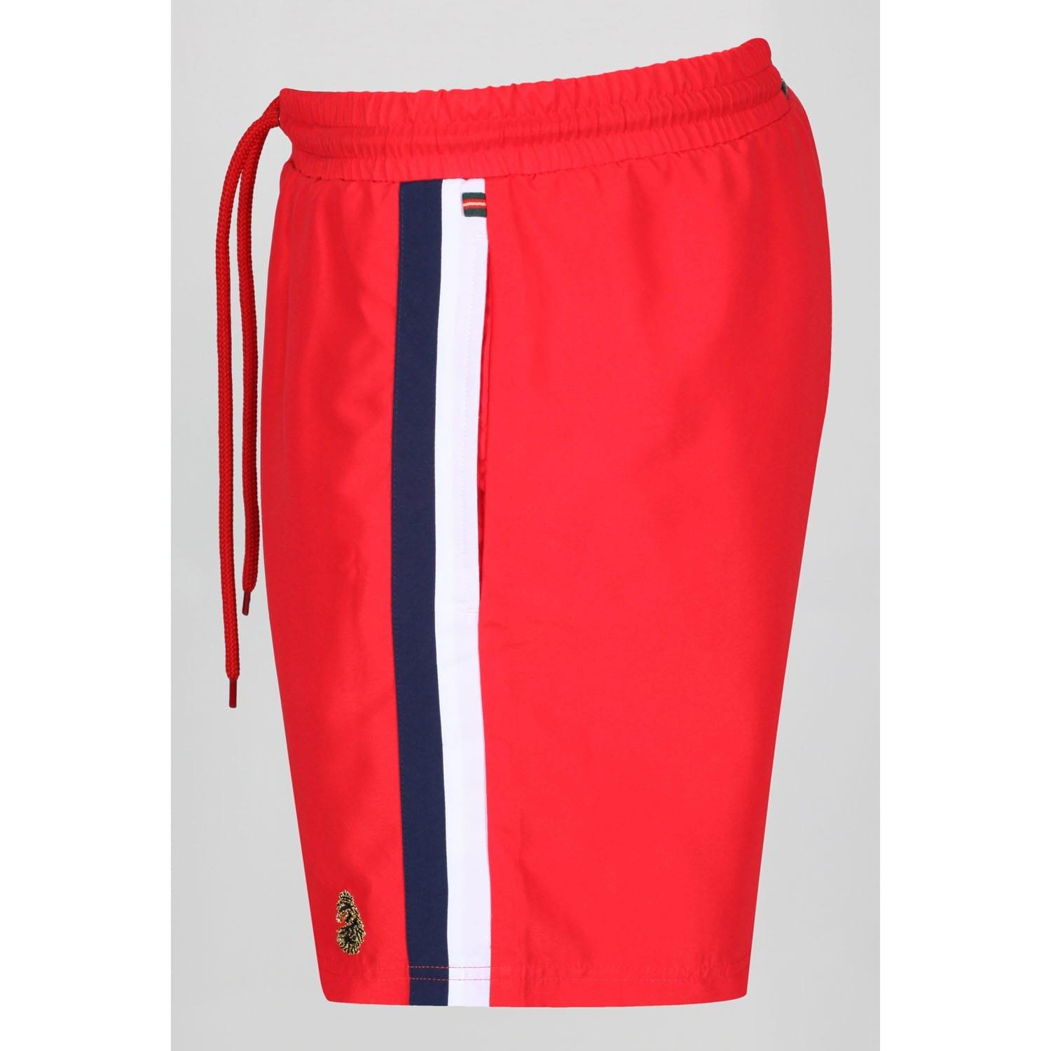 Red - Luke 1977 - Cabo San Contrast Panel Swim Shorts - 3