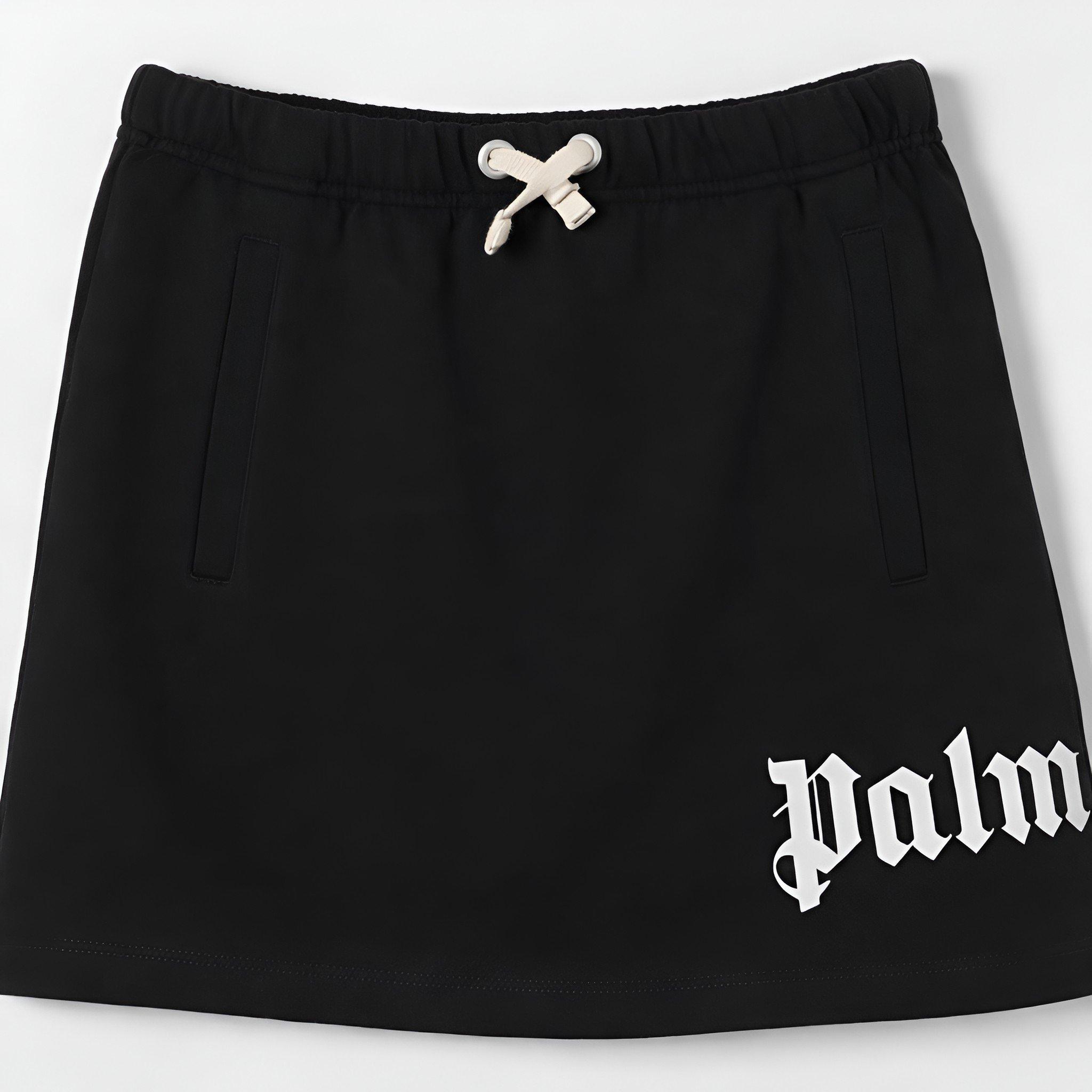 Black White - Palm Angels - Kids' Classic Overlogo Mini Skirt