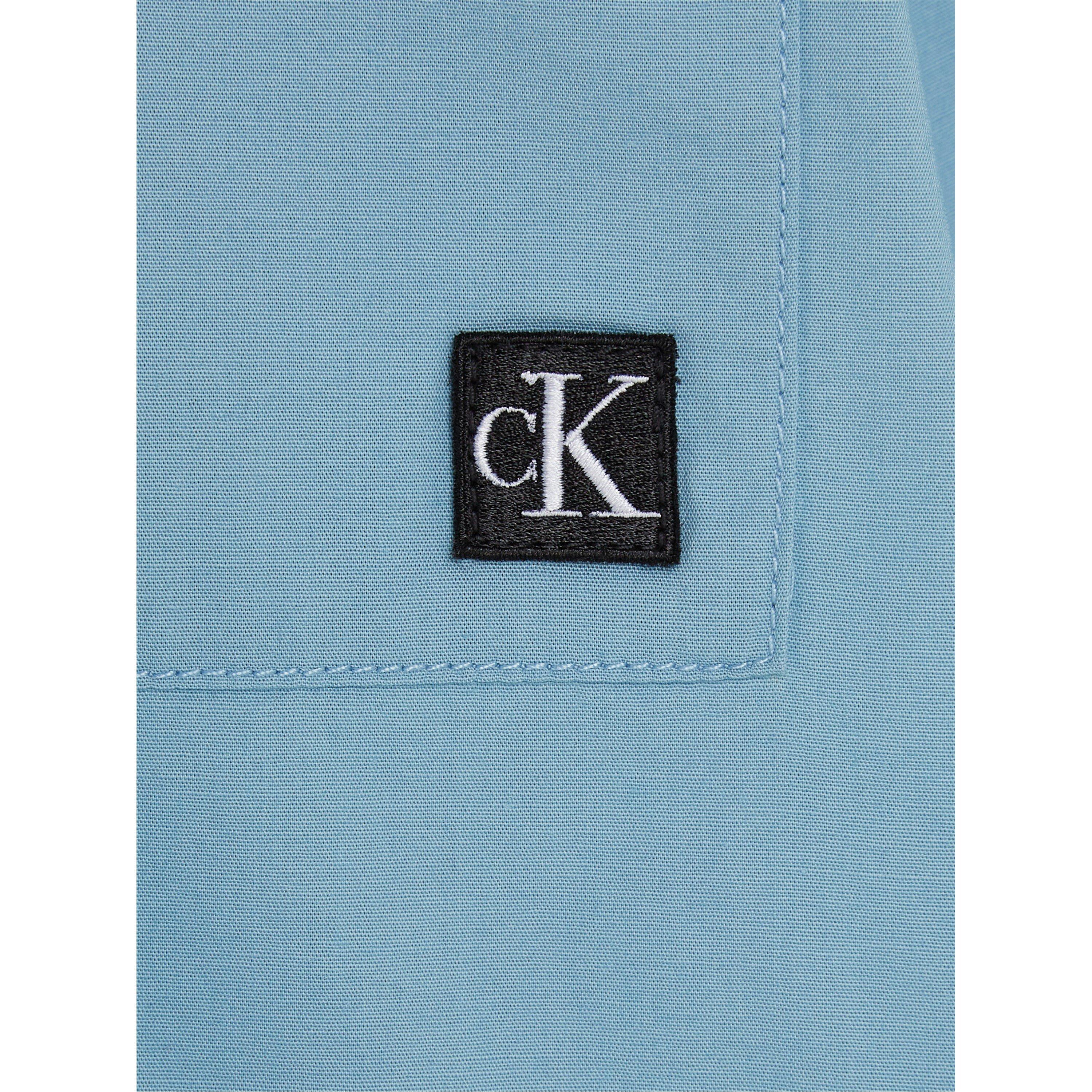 Dusk Blu CEZ - Calvin Klein Jeans - Kids' Short-Sleeve Plain Shirt - 4