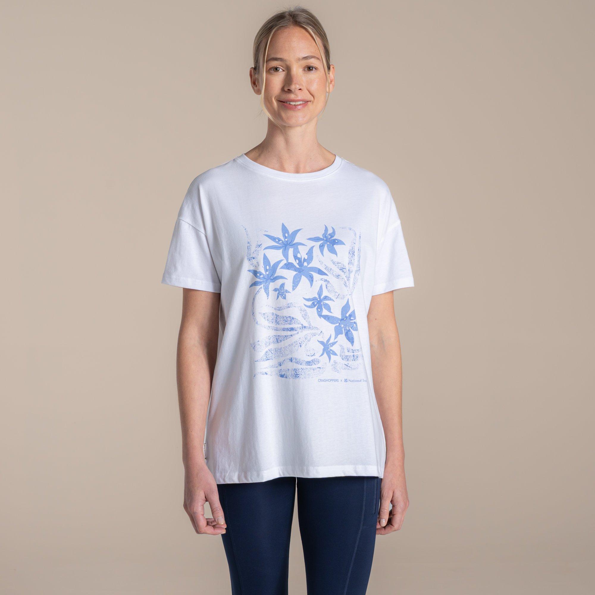 White - Craghoppers - Bistort National Trust Collection Crew Neck T-Shir - 1