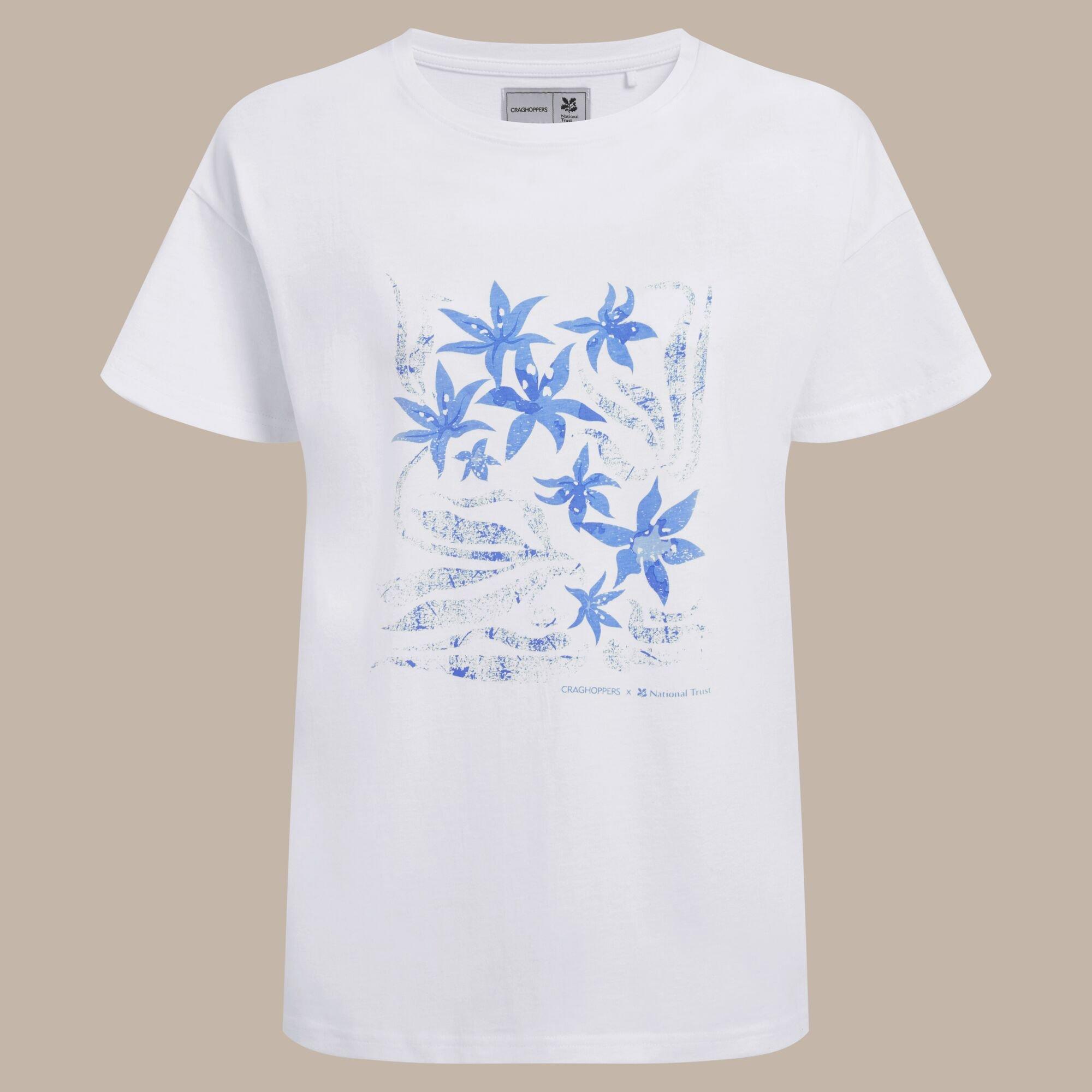 White - Craghoppers - Bistort National Trust Collection Crew Neck T-Shir - 6