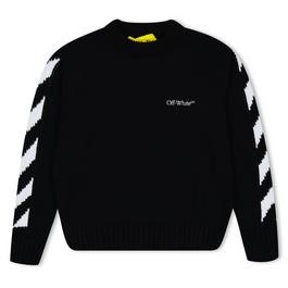 Off White Arrow Knitted Crew Sweater Juniors