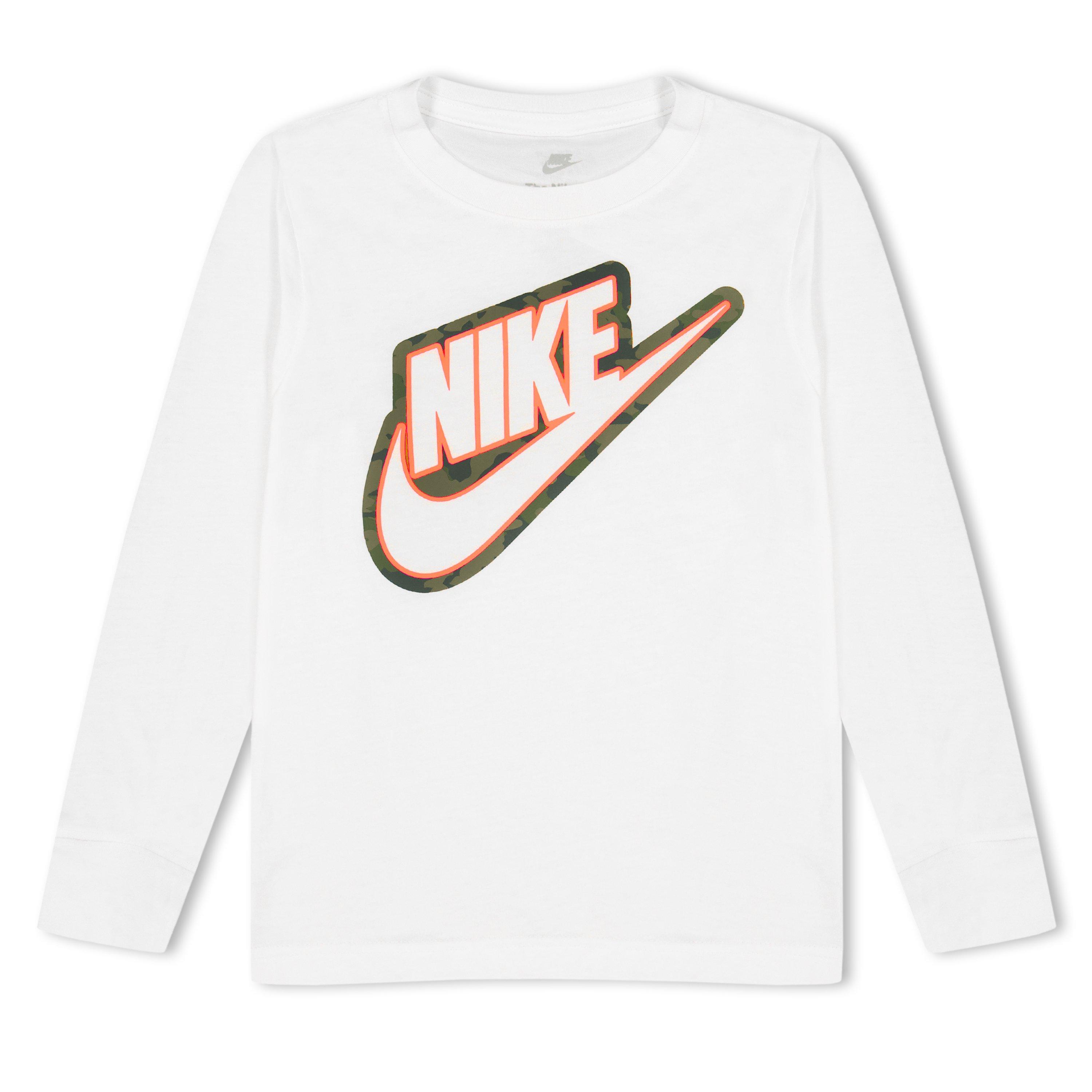 White - Nike - Kids' Outline Camo T-Shirt - 1