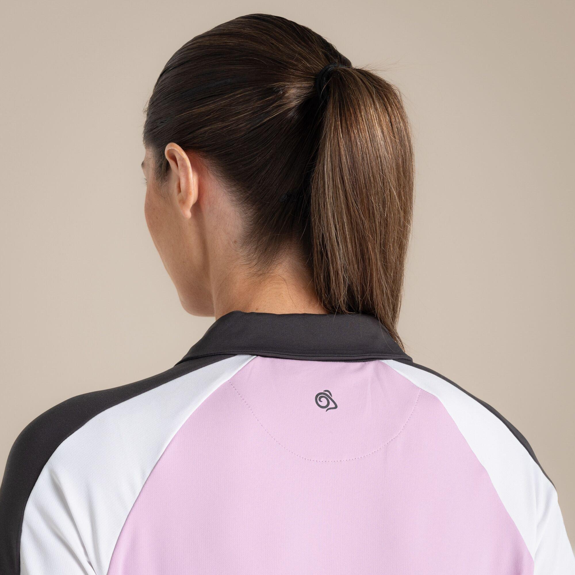Orchid/White - Craghoppers - NosiLife Hazelmere Quick-Drying Golf Polo Top - 7