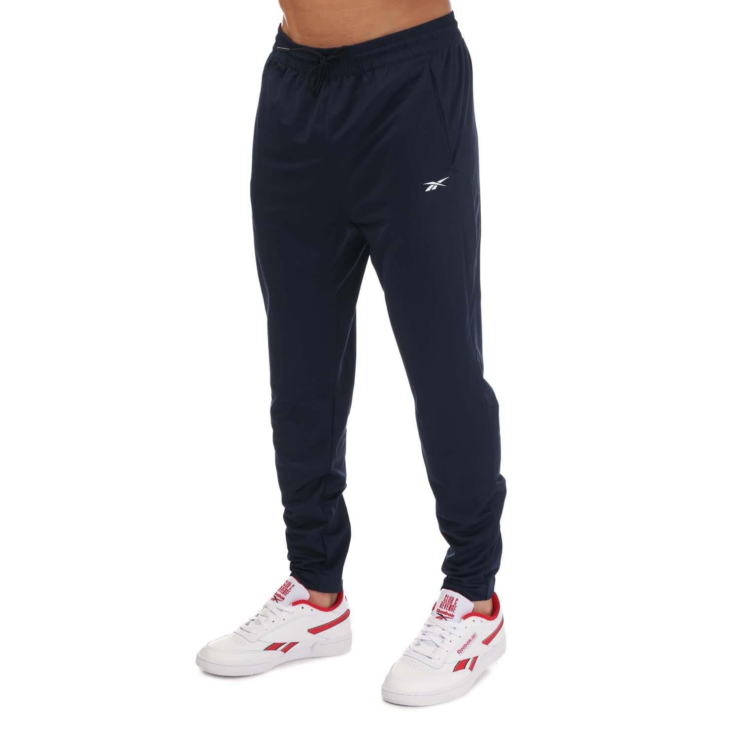 Navy - Reebok - Workout Ready Track Pants - 1