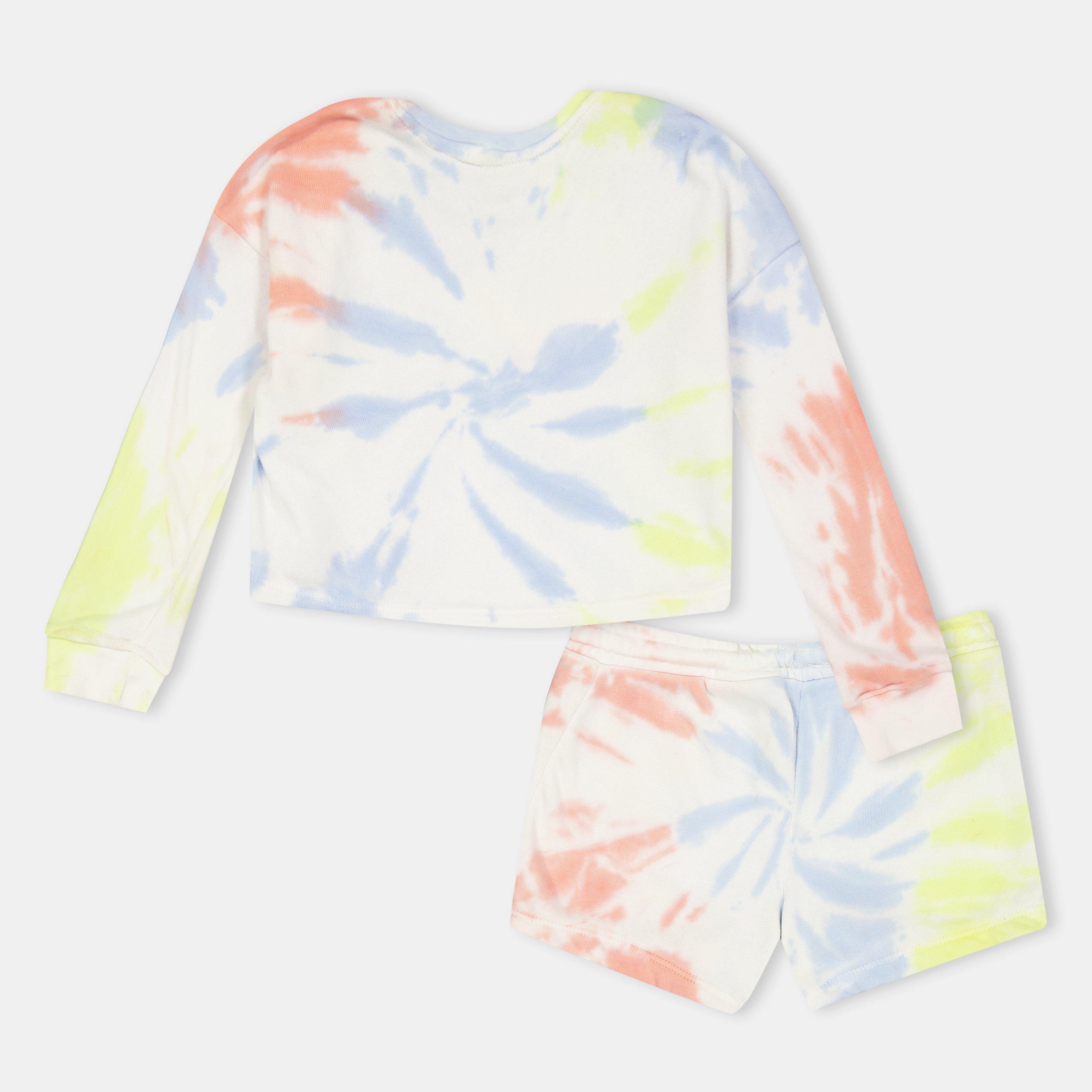 Blush de Damasco - Reebok - Kids' Tie Dye T-Shirt and Shorts Set - 2