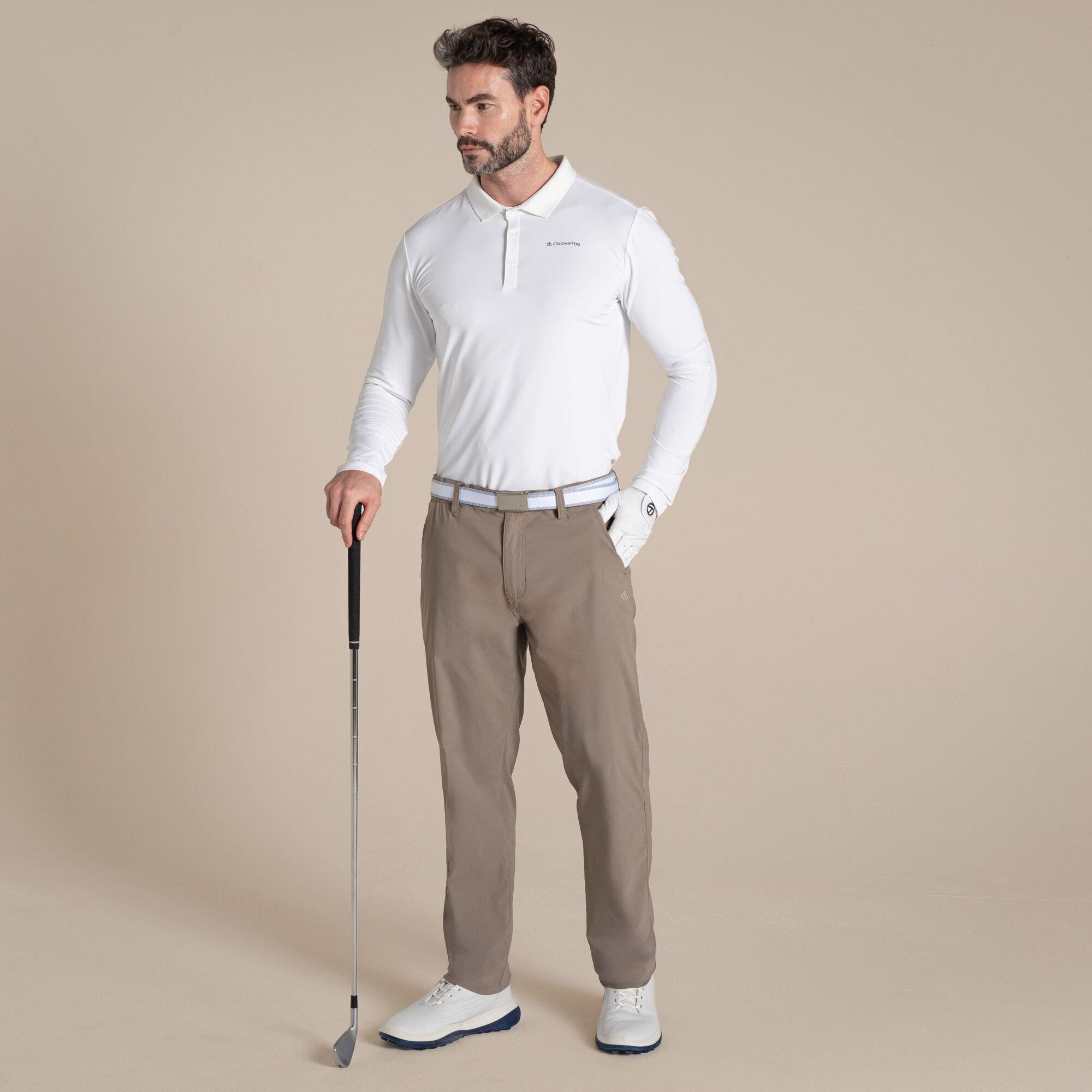 Craghoppers Men's Nosilife Bramshaw Quick-Drying Golf Polo Tee - White - XL