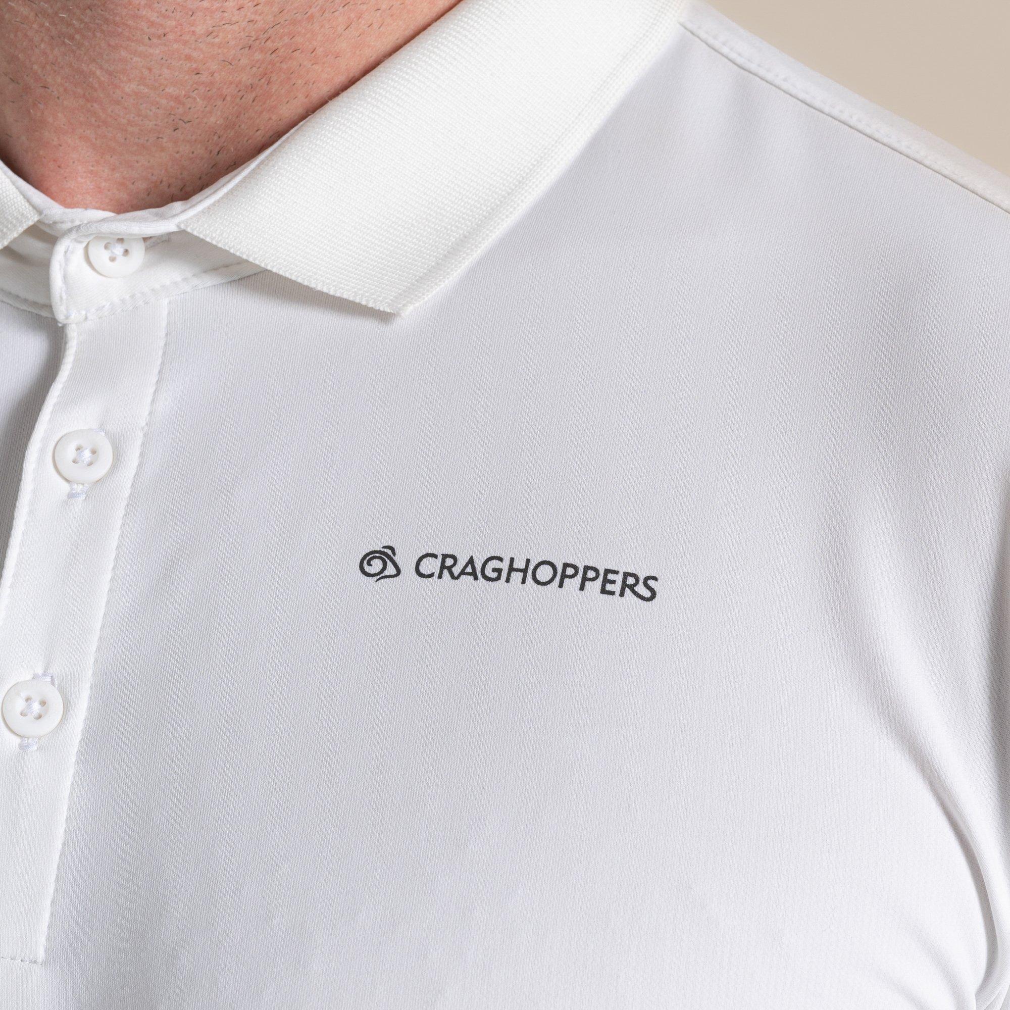 White - Craghoppers - NosiLife Bramshaw Quick-Drying Golf Polo Tee - 3
