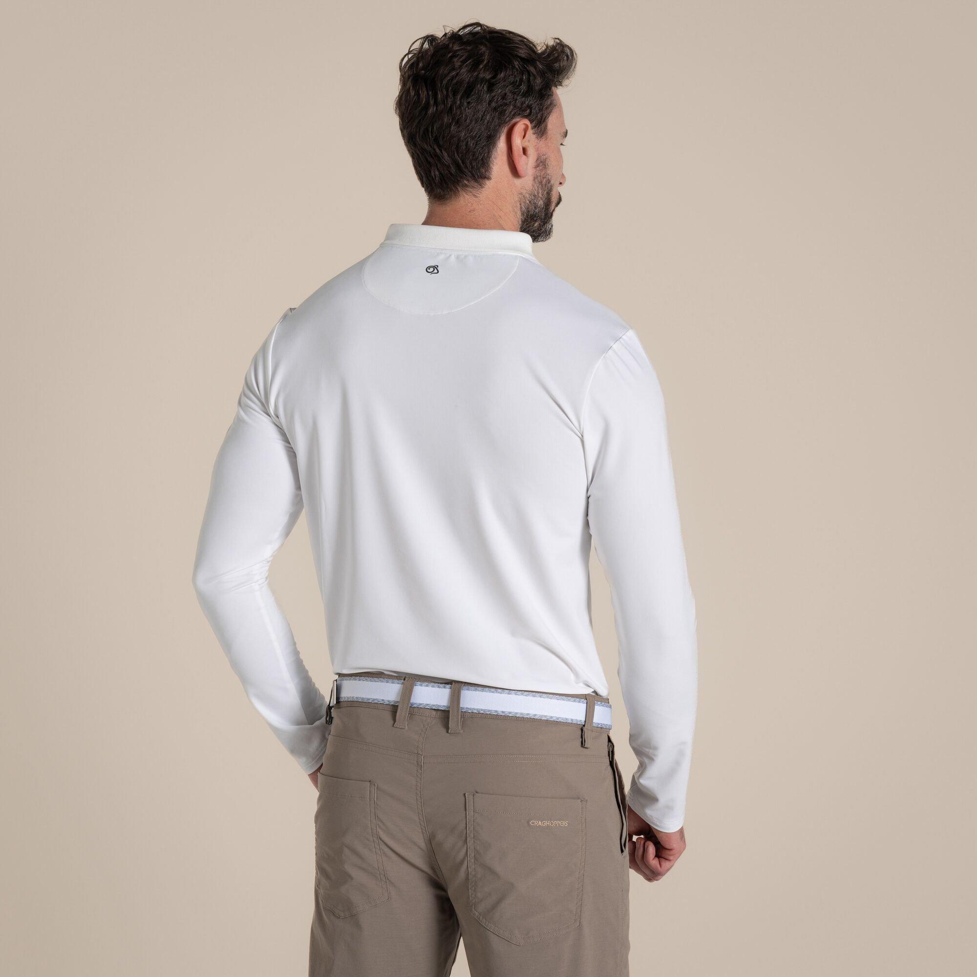 White - Craghoppers - NosiLife Bramshaw Quick-Drying Golf Polo Tee - 4