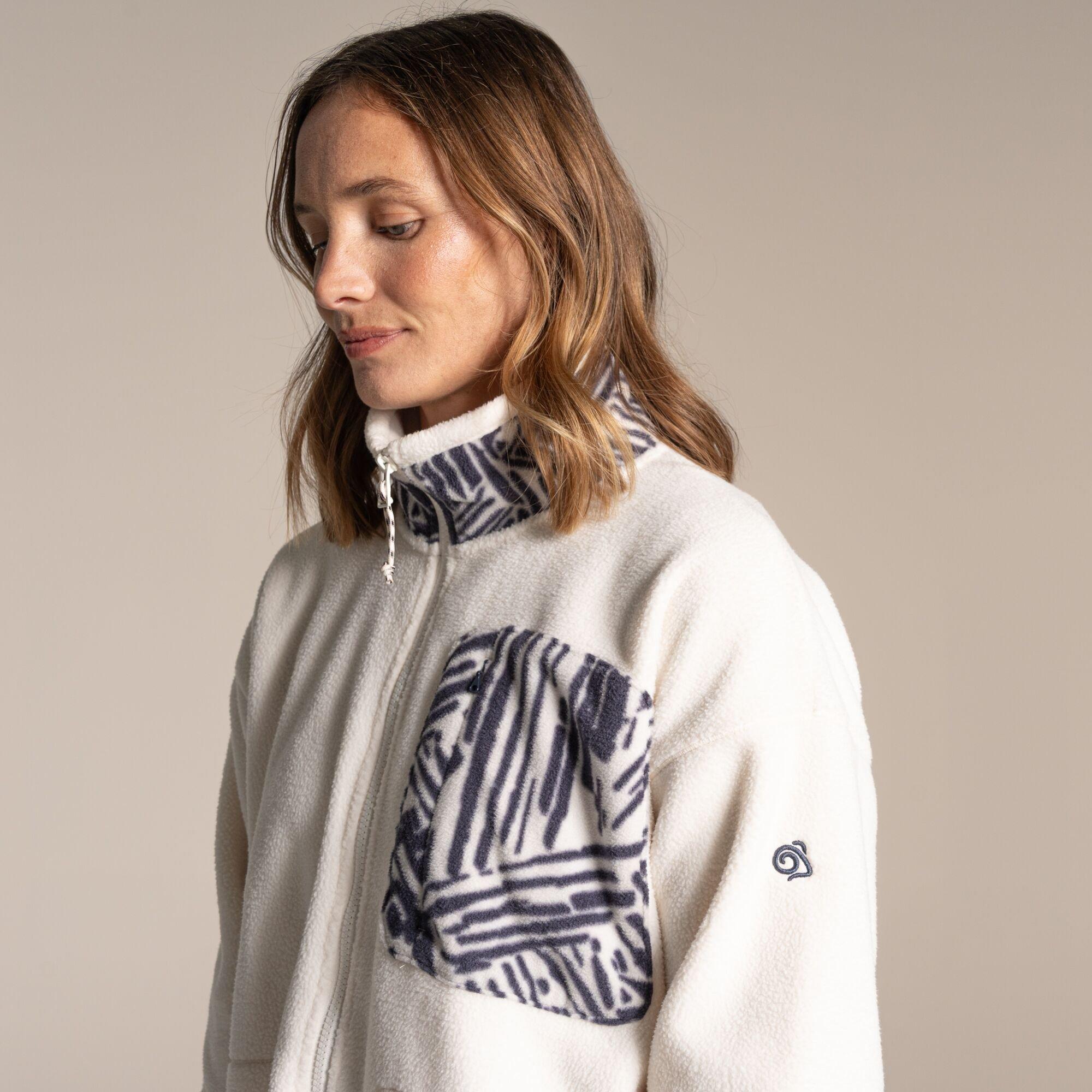 Ecru - Craghoppers - Sanaa Insulated borg fleece Jacket - 3