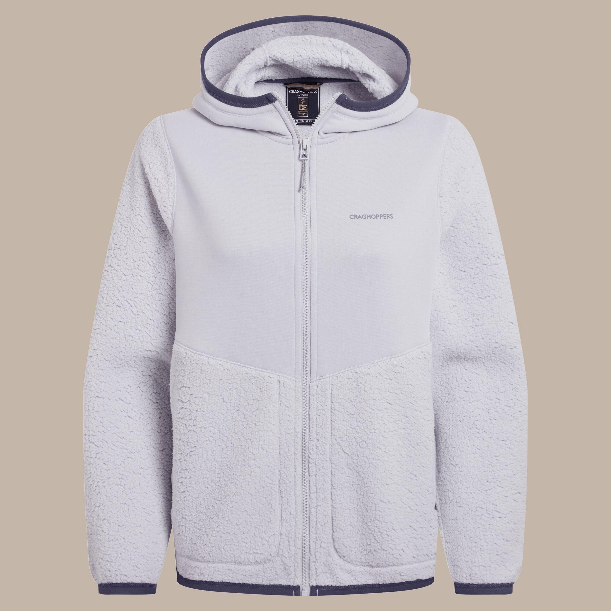 Lunar Grey - Craghoppers - Womens Telesto Insulated Hooded Fleece Jacket - 6