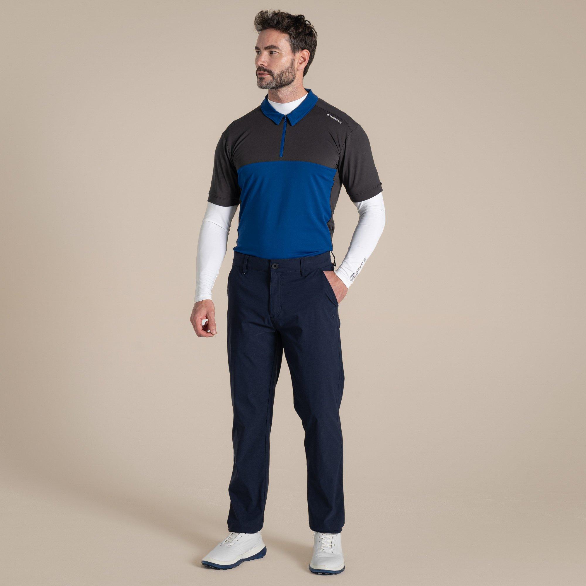 White - Craghoppers - Mens NosiLife Mock Neck  Long-Sleeved Jersey Top - 3