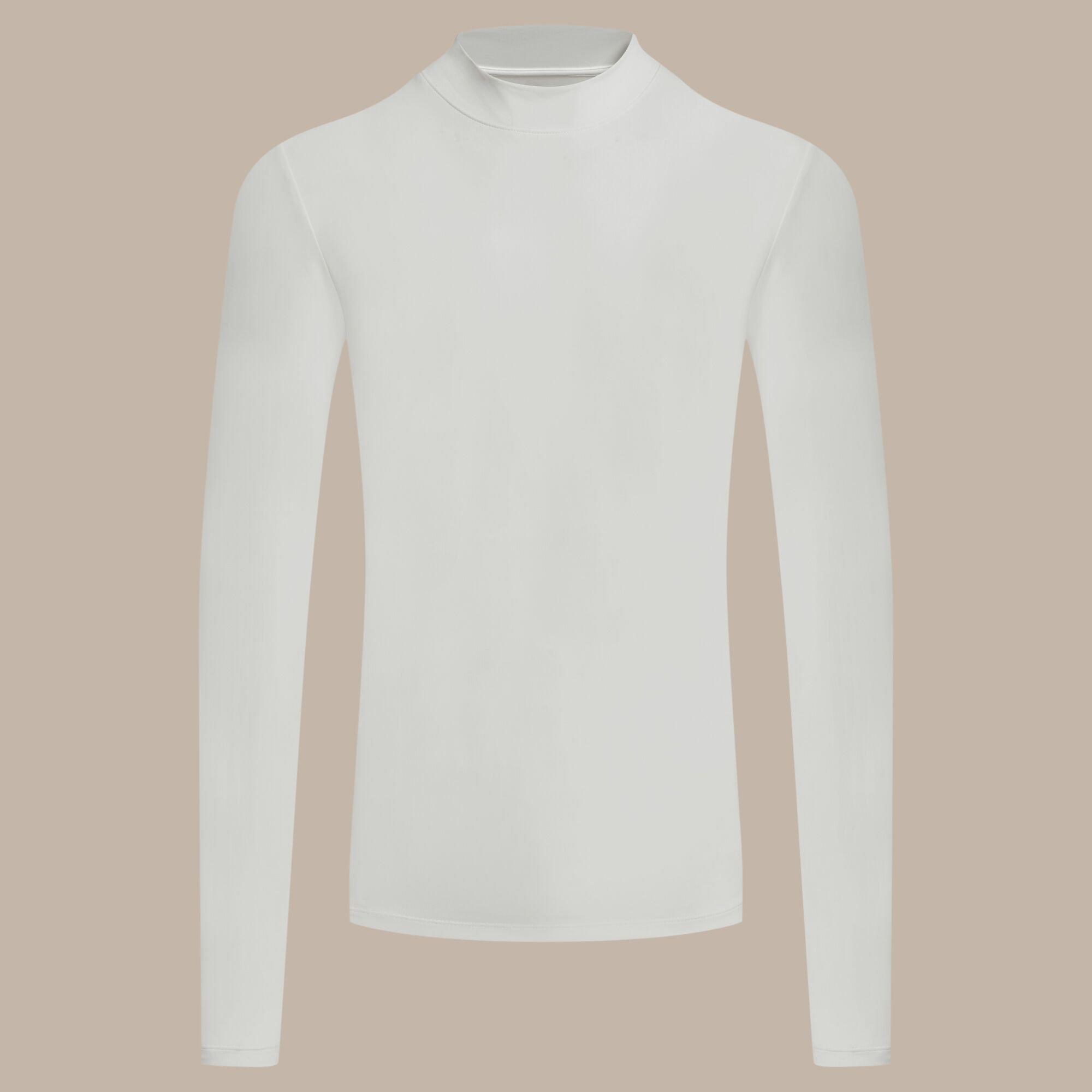 White - Craghoppers - Mens NosiLife Mock Neck  Long-Sleeved Jersey Top - 7