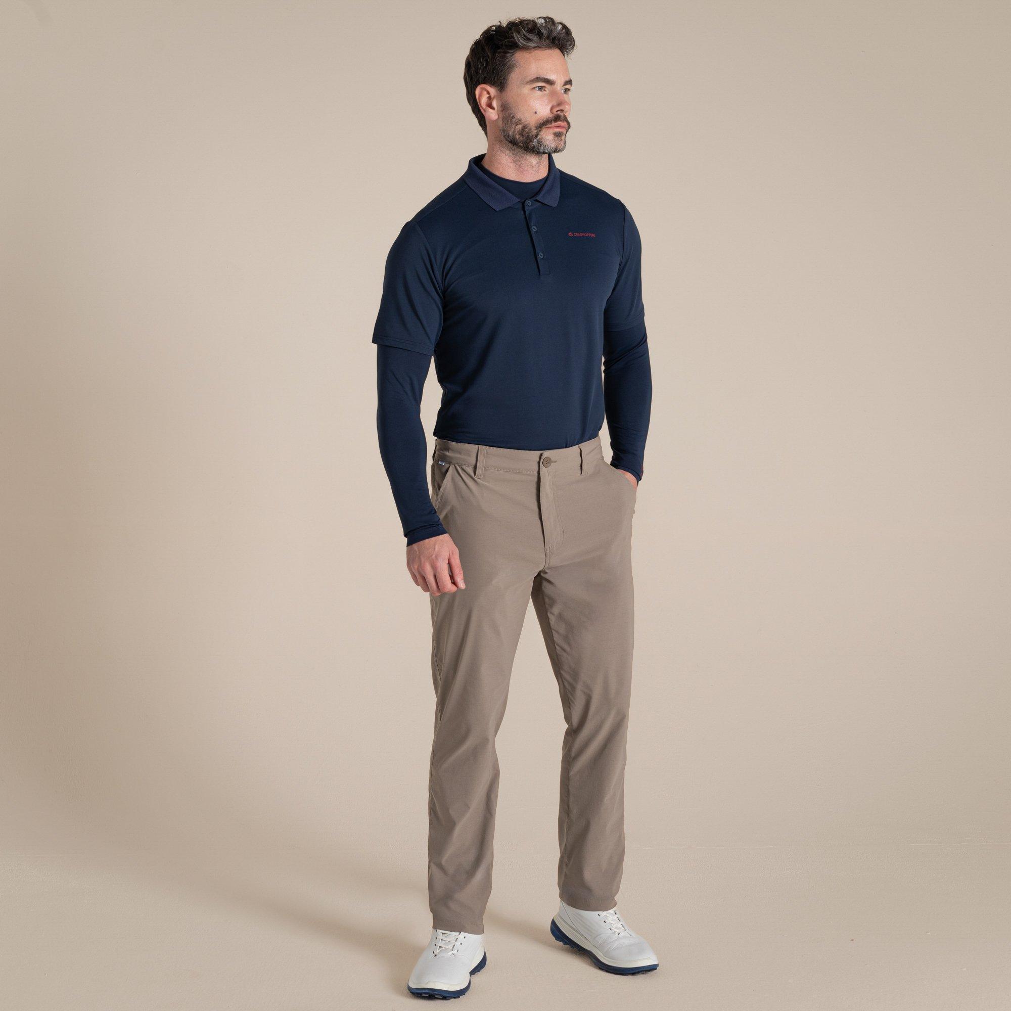 Blue Navy - Craghoppers - NosiLife Mock Neck  Long-Sleeved Jersey Top - 2