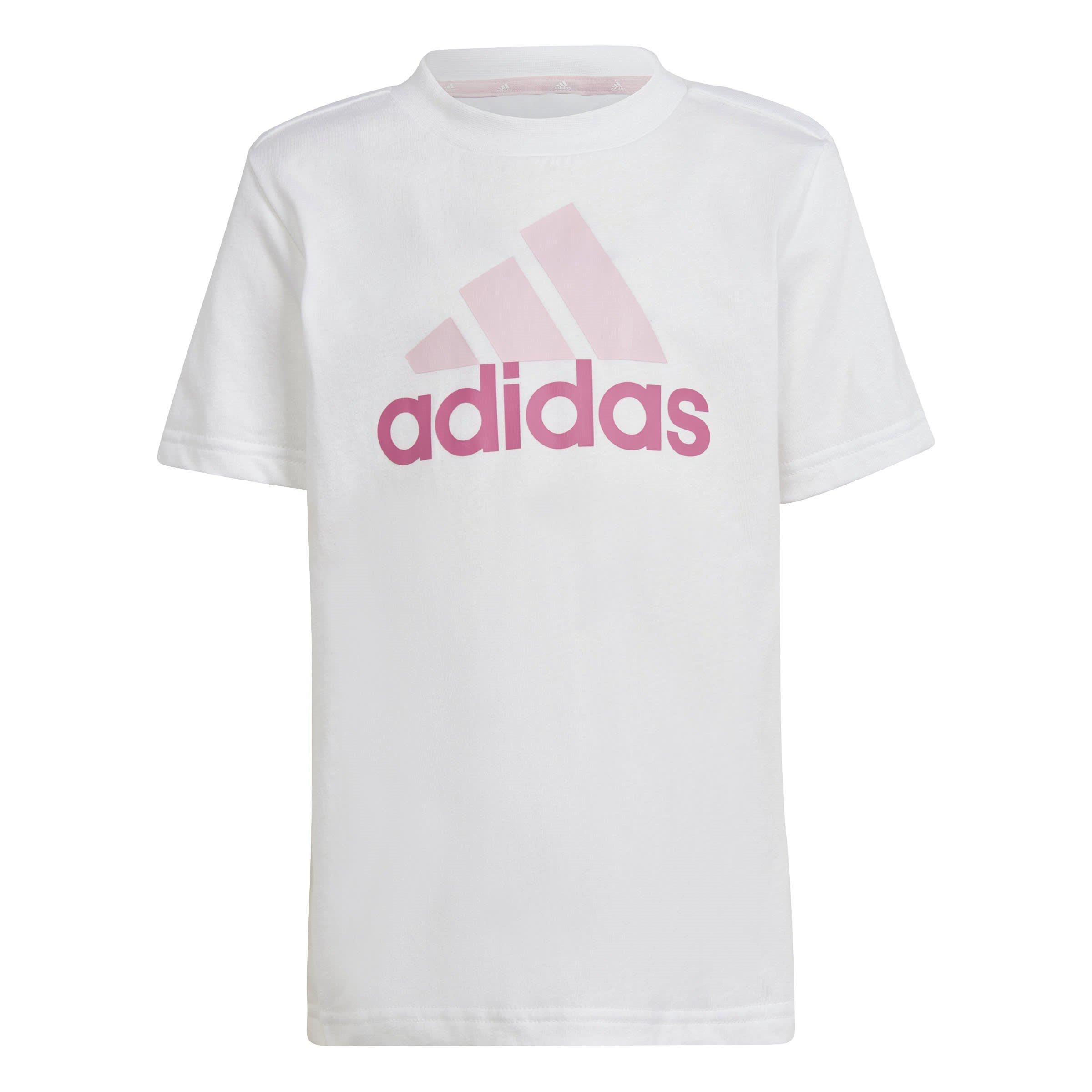 Bianco/Rosa - adidas - Essentials Logo Tee and Short Set Unisex Infants - 3