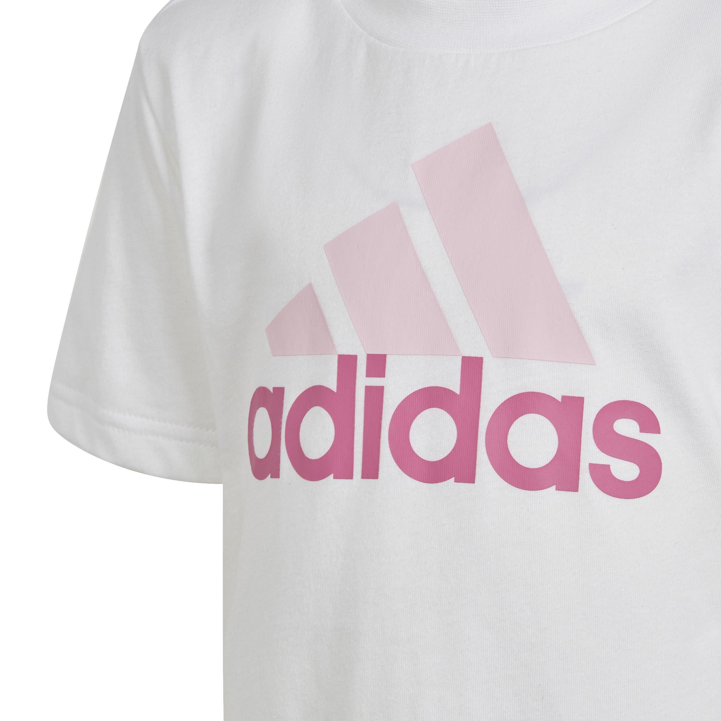 Bianco/Rosa - adidas - Essentials Logo Tee and Short Set Unisex Infants - 8