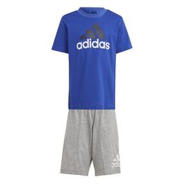 adidas saflower Essentials Logo Tee and Short Set Unisex Infants