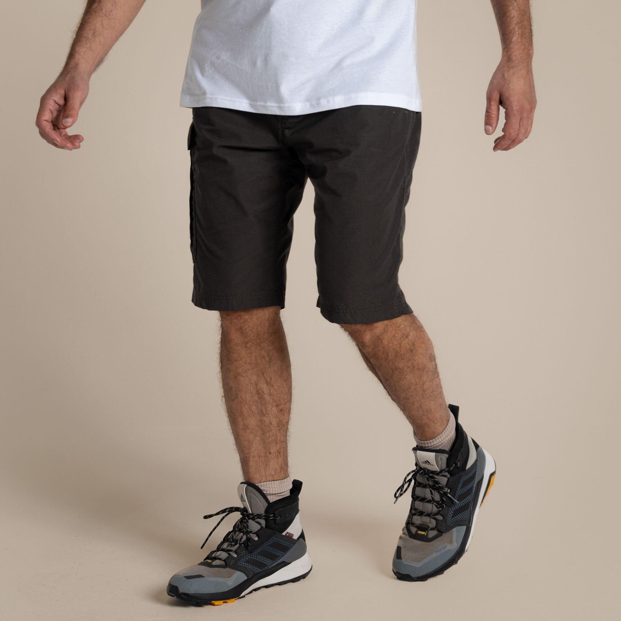 Craghoppers Men's Kiwi Long Water-Repellent Shorts - Bark - 38