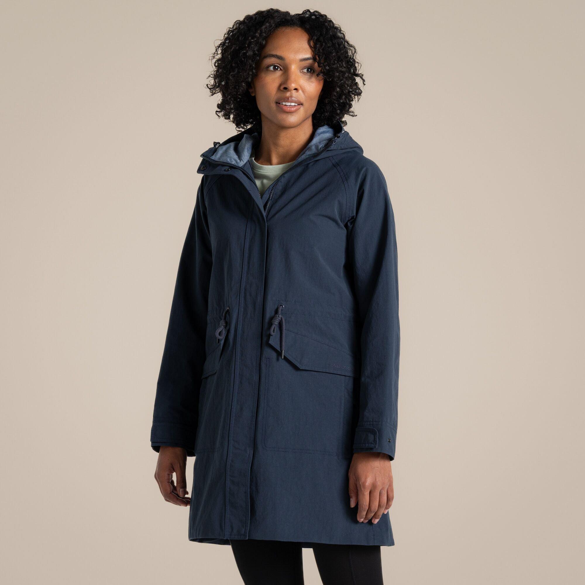Blue Navy - Craghoppers - Emilia Waterproof Long Jacket - 2