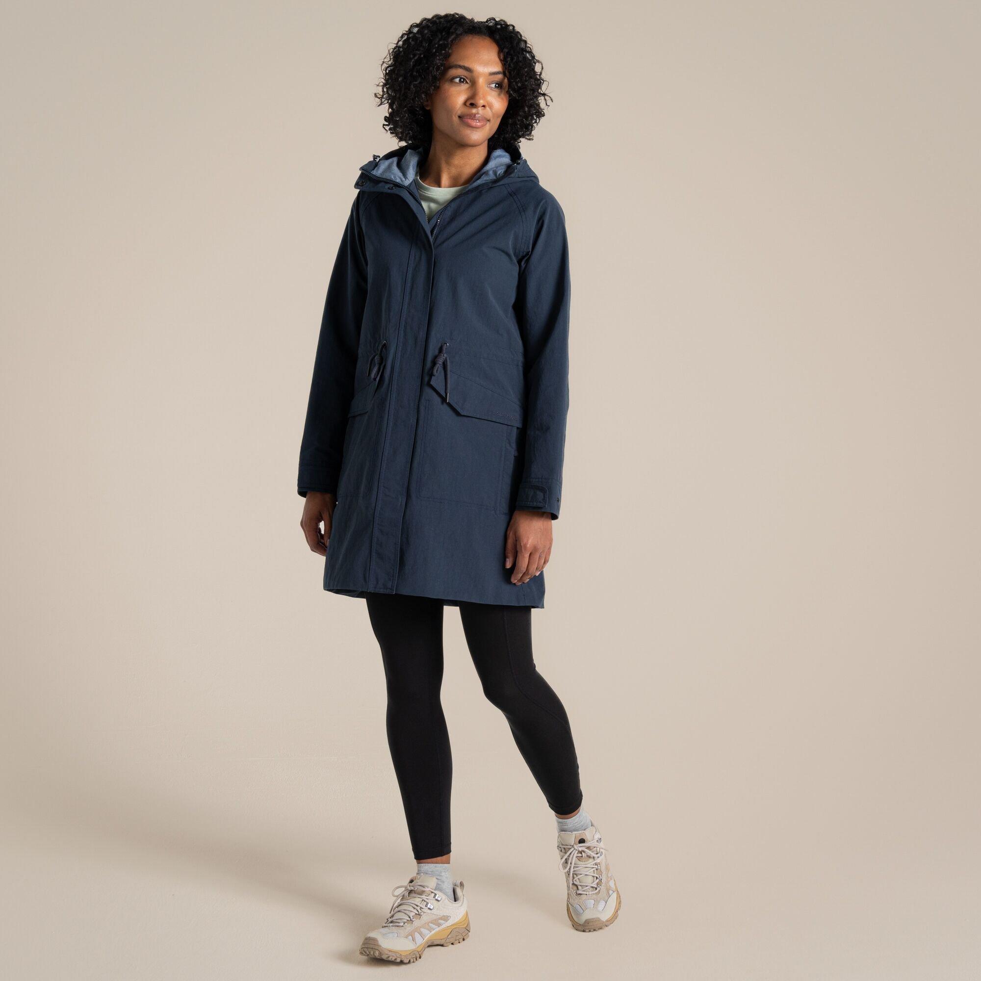 Blue Navy - Craghoppers - Emilia Waterproof Long Jacket - 4