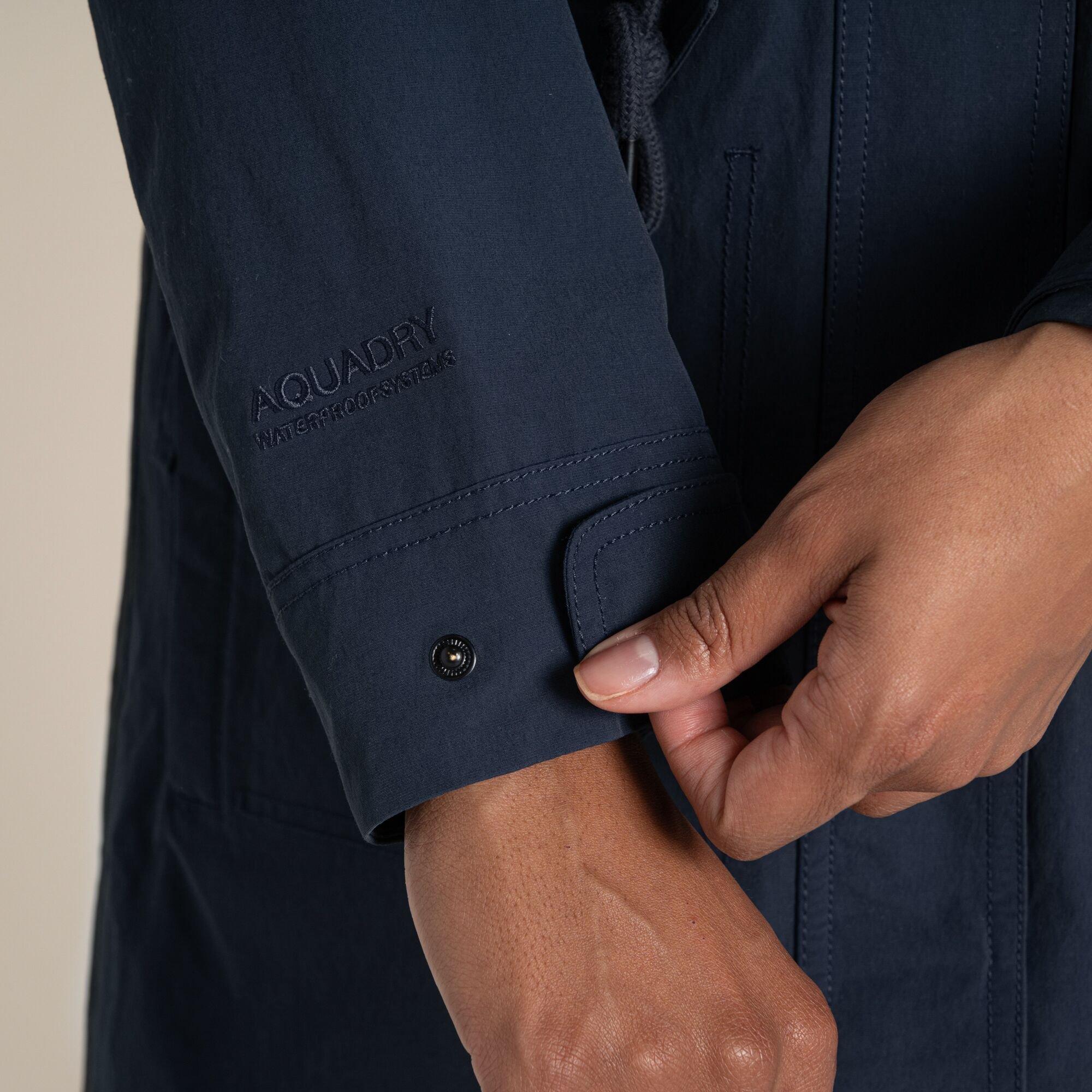 Blue Navy - Craghoppers - Emilia Waterproof Long Jacket - 5