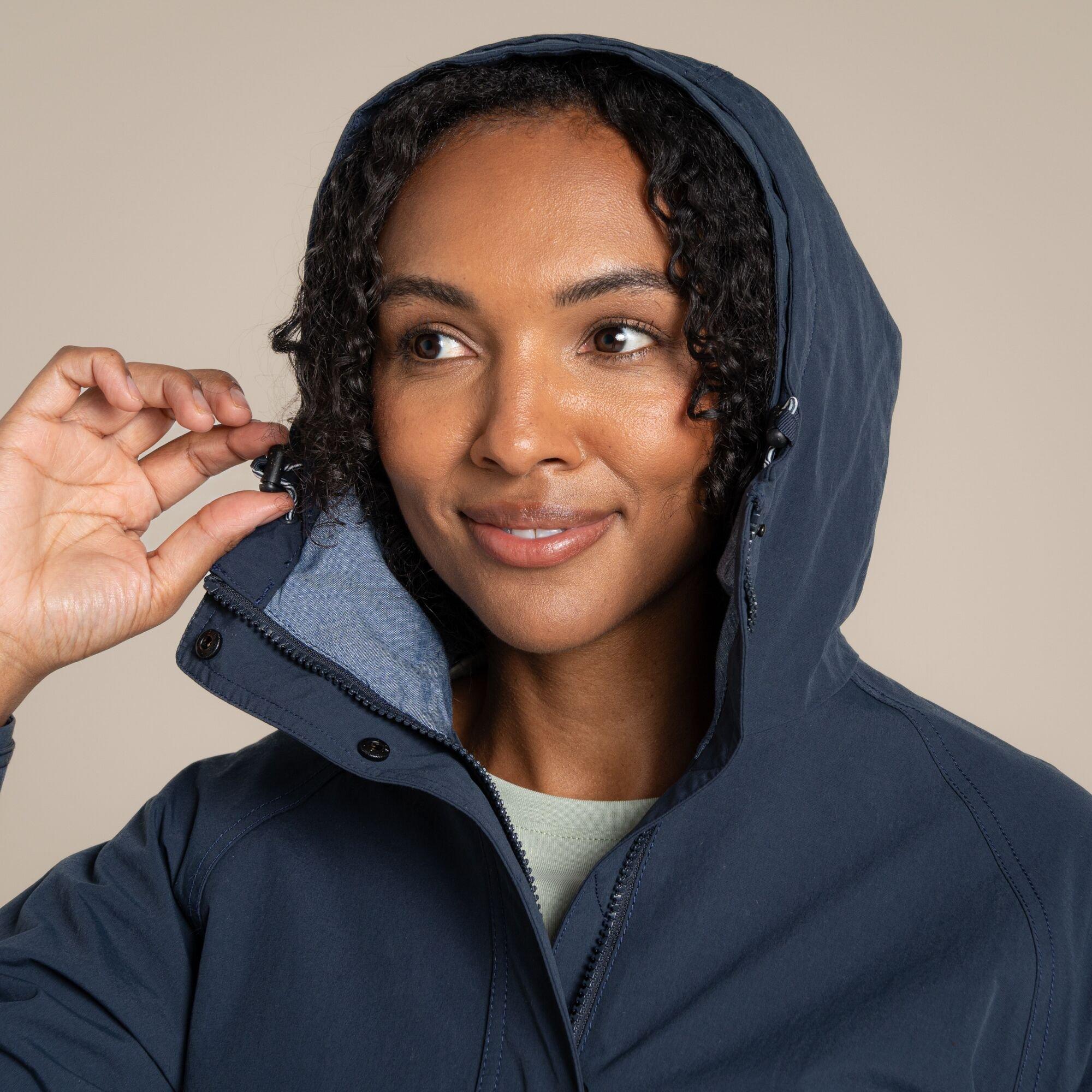 Blue Navy - Craghoppers - Emilia Waterproof Long Jacket - 6